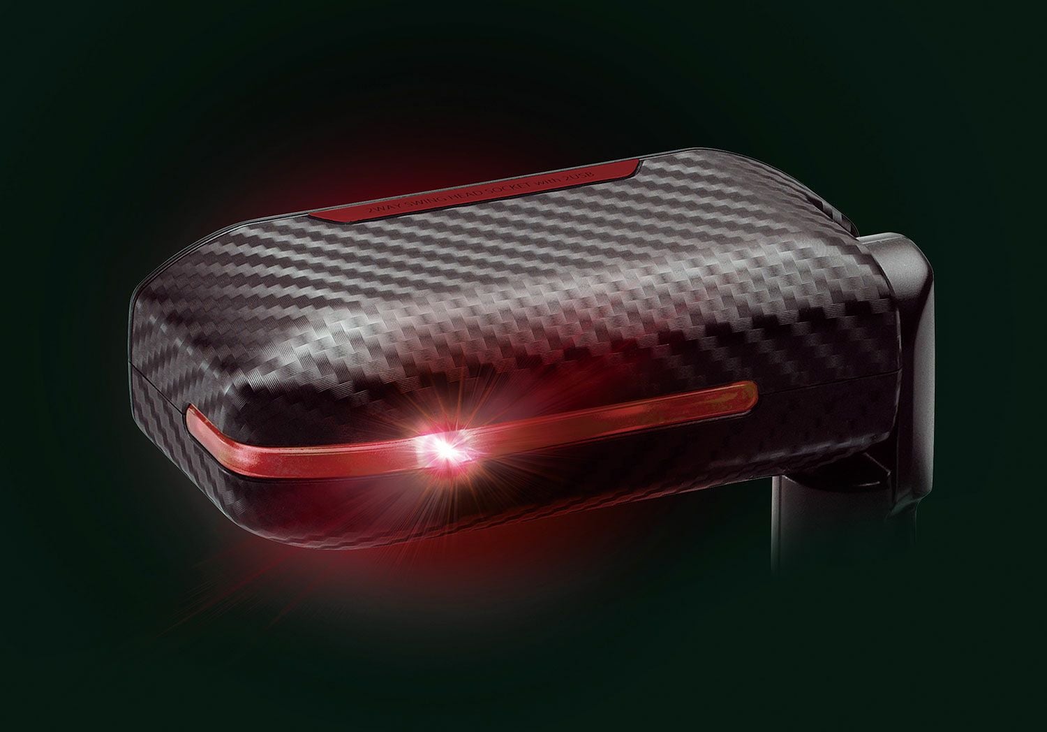 DZ339 ソケット 2連ダイレクト 2USB 2.4A カーボン調 レッド