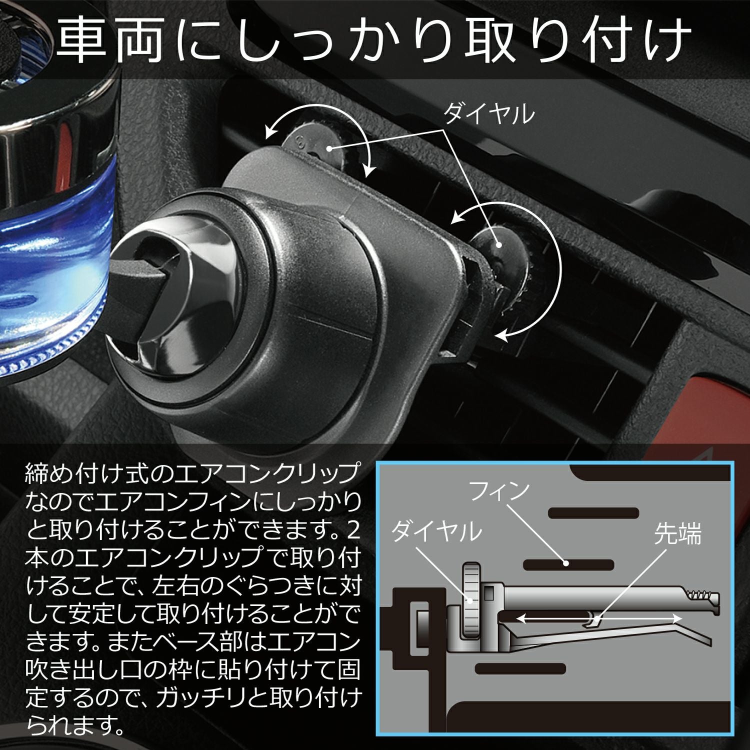 CZ491 フレグランススタンド PARFUMATE ブラック | カーメイト 公式