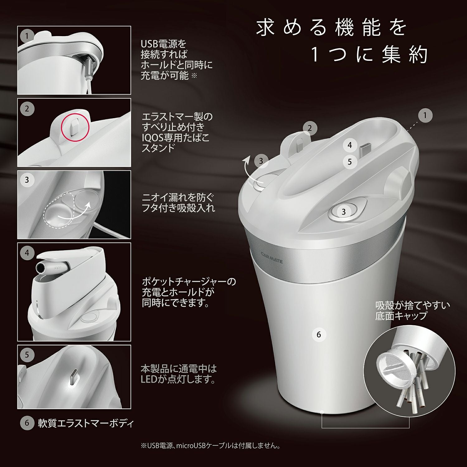 DZ514 IQOS 3専用スタンド ホワイト | カーメイト 公式オンライン