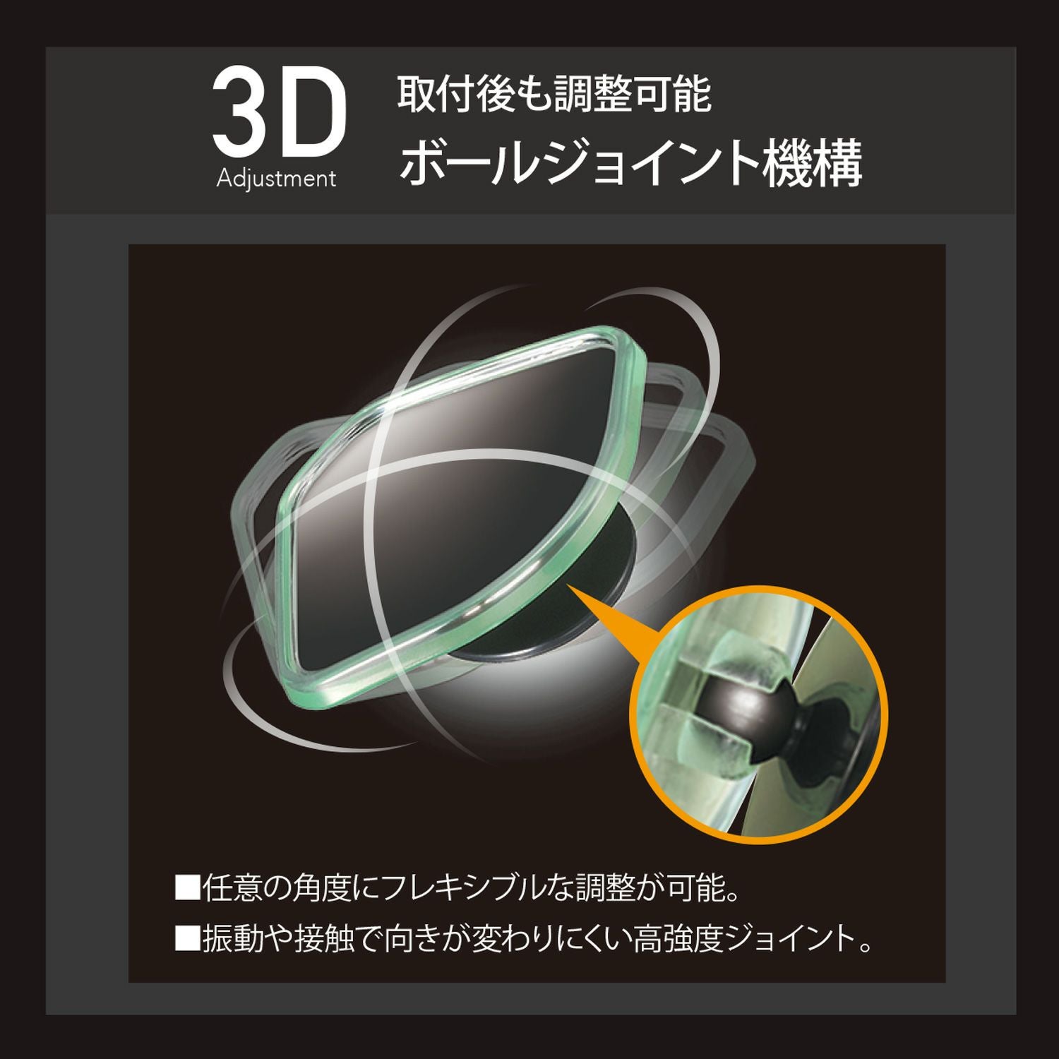 DZ499 サポートミラー 180SR 扇形 | カーメイト 公式オンラインストア本店