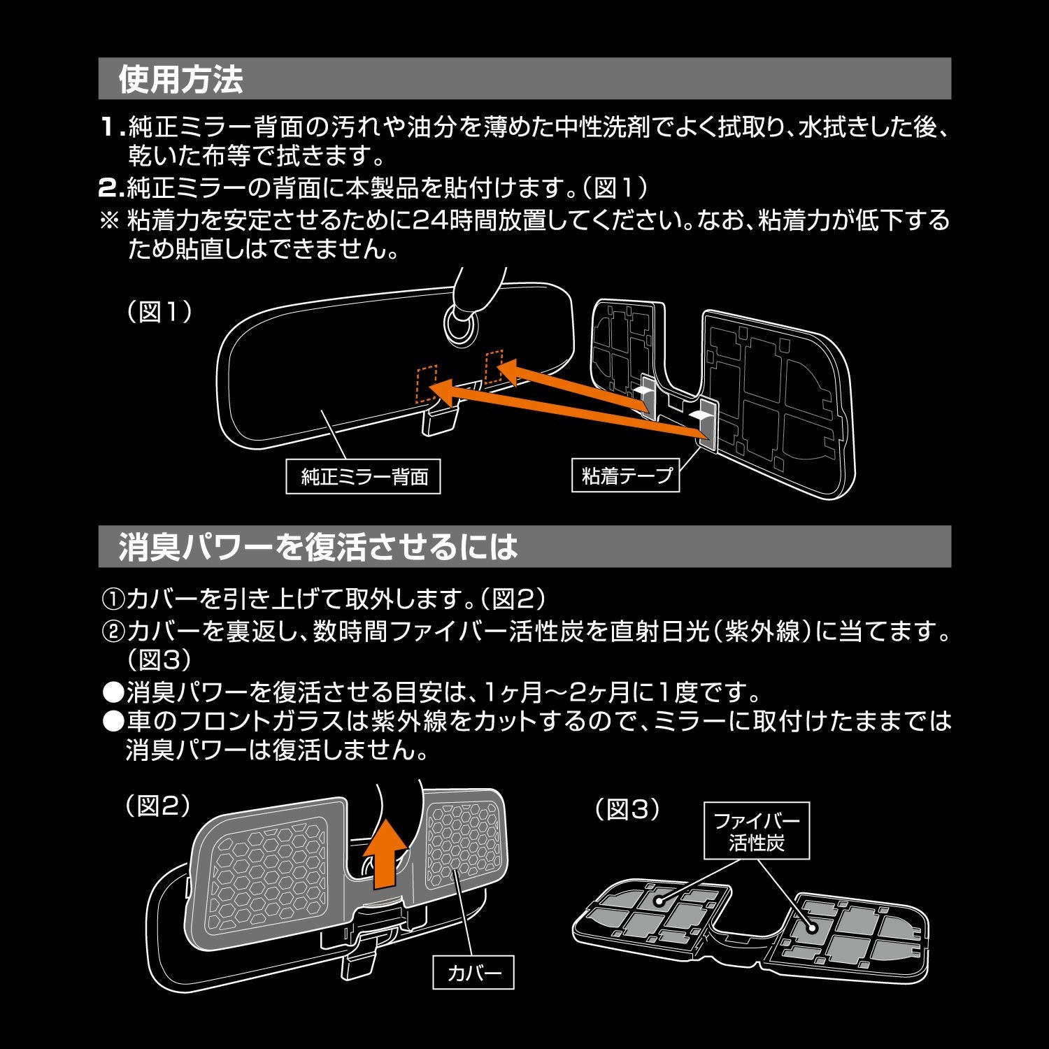 NZ442 エクスファイバー 光触媒消臭 ミラー用 | カーメイト 公式