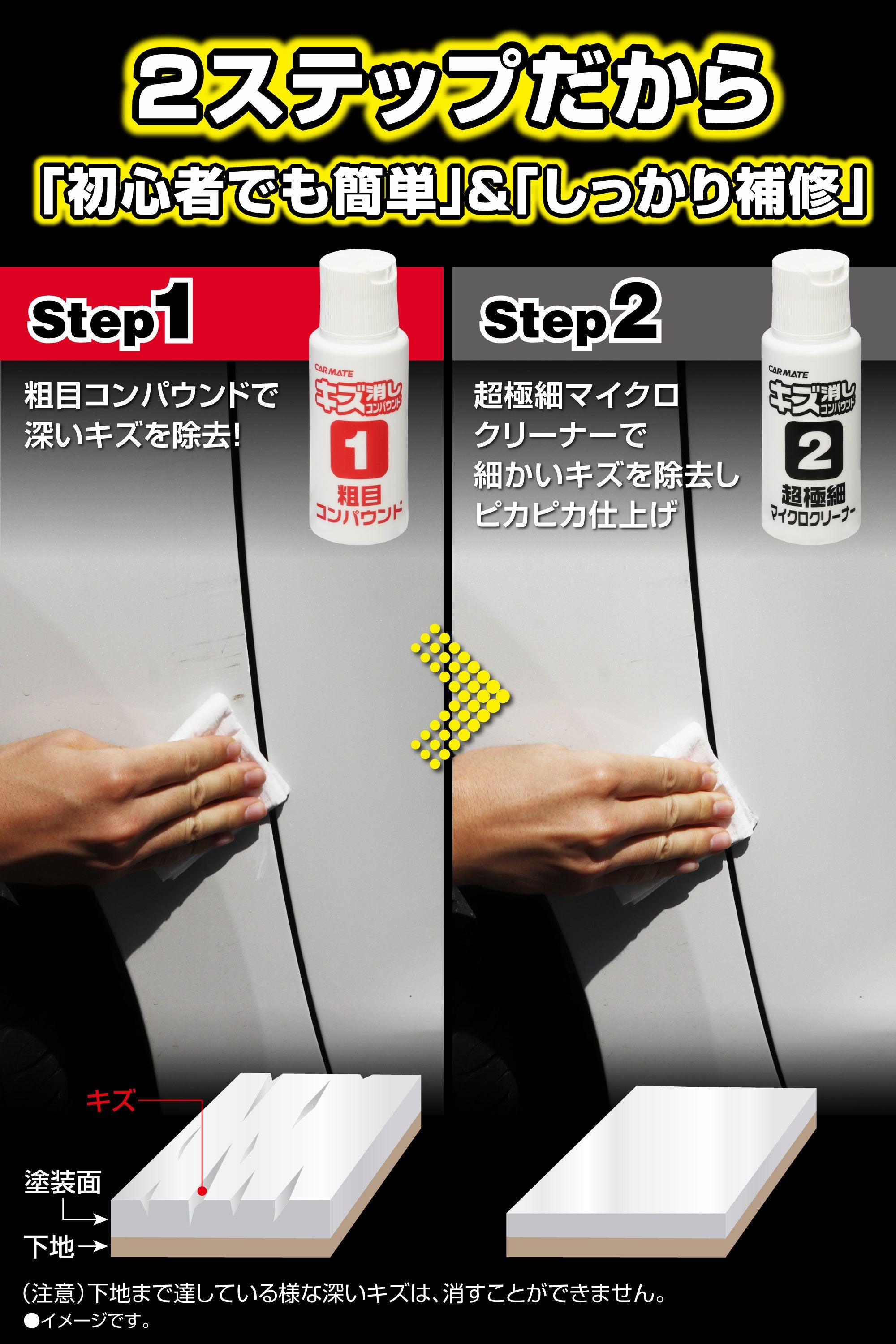 C22 キズ消しコンパウンドセット | カーメイト 公式オンラインストア本店