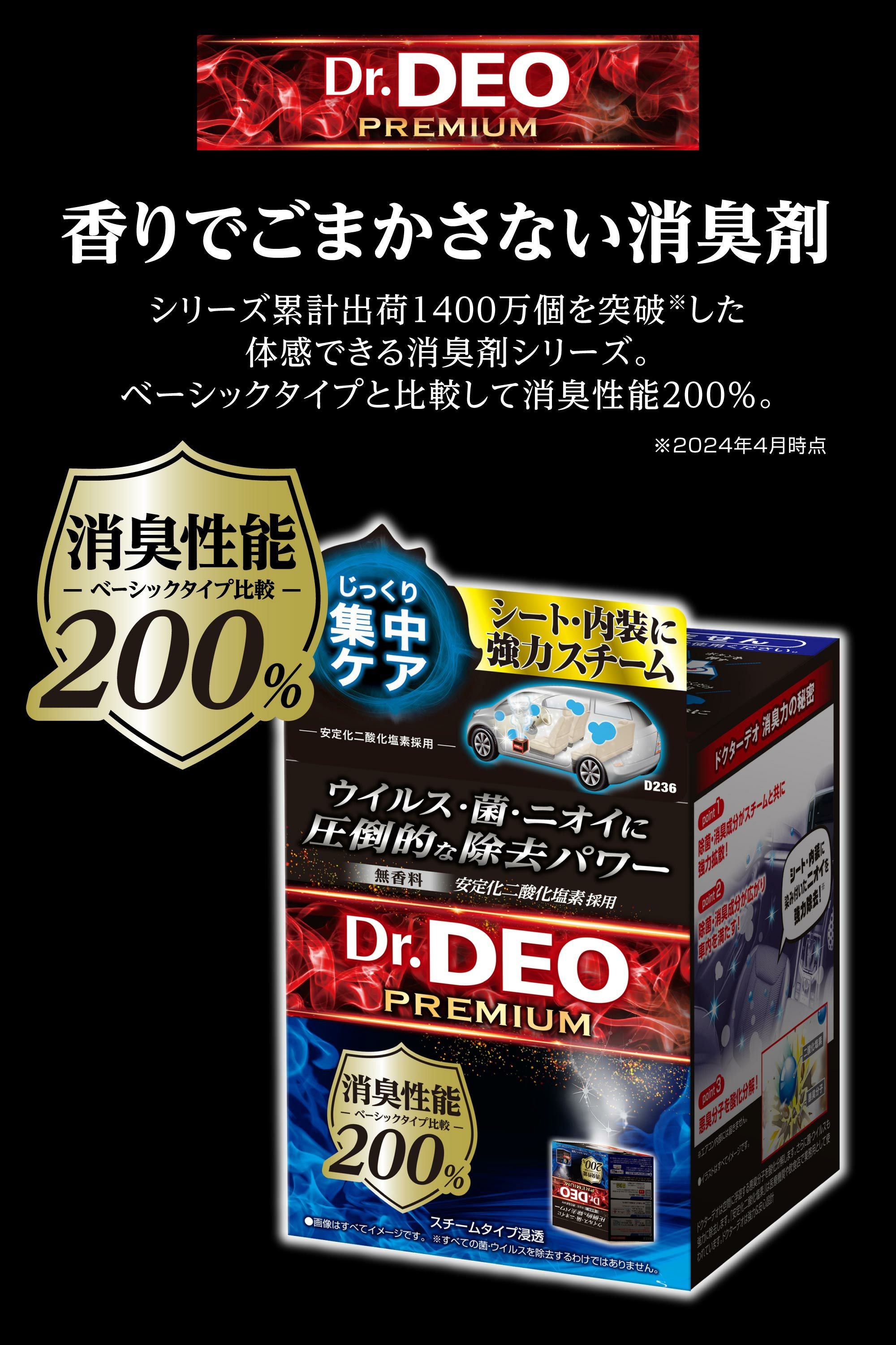 D236 ドクターデオプレミアム スチームタイプ 浸透 無香 | カーメイト
