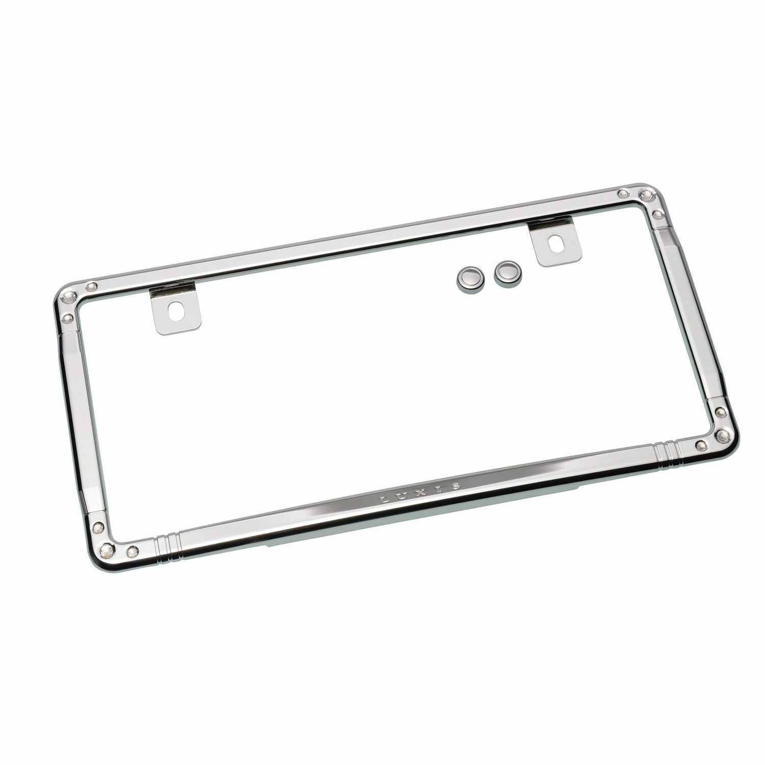 LS362 ラグジス LUXISクリスタルナンバーフレーム CR | カーメイト