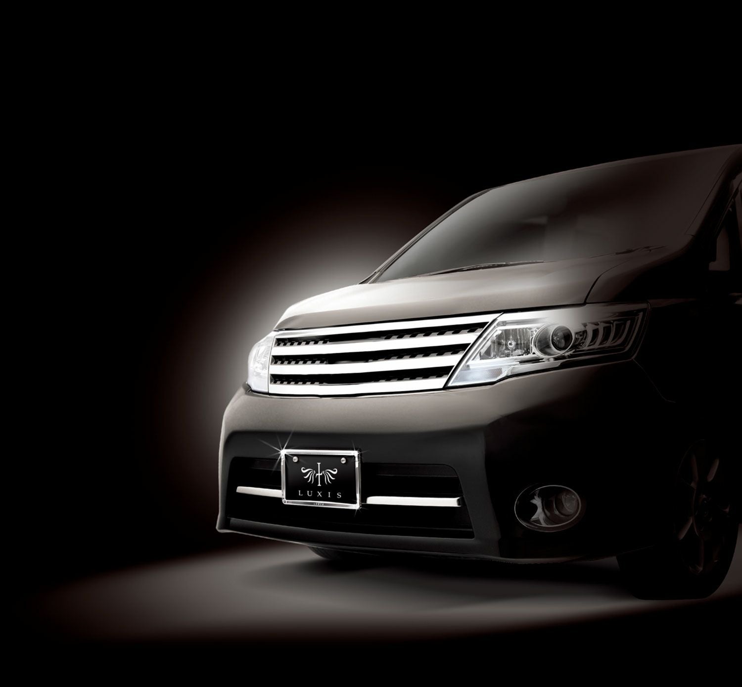 LS362 ラグジス LUXISクリスタルナンバーフレーム CR | カーメイト