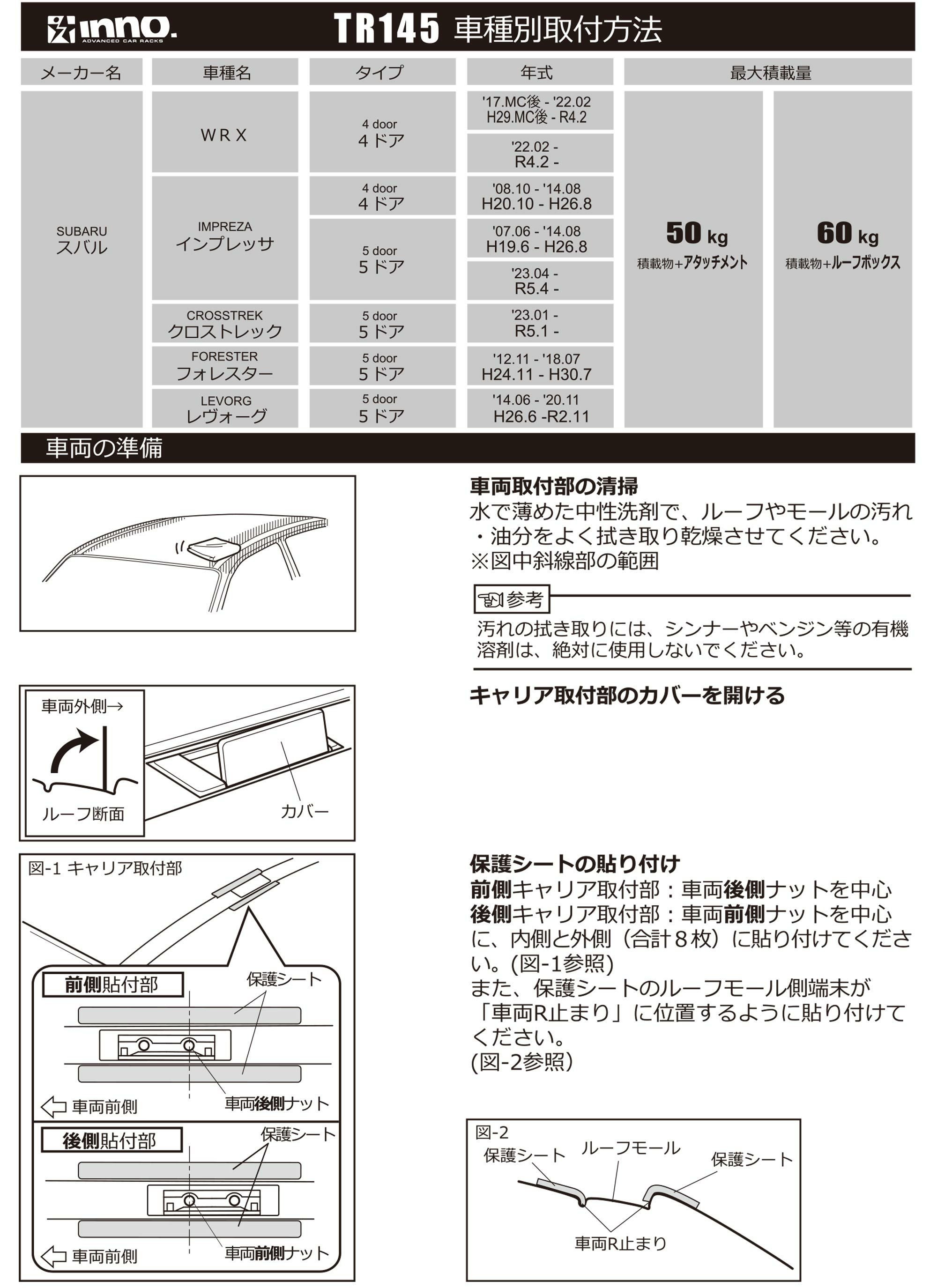 TR145 TR取付フック(フォレスター) | カーメイト 公式オンラインストア本店