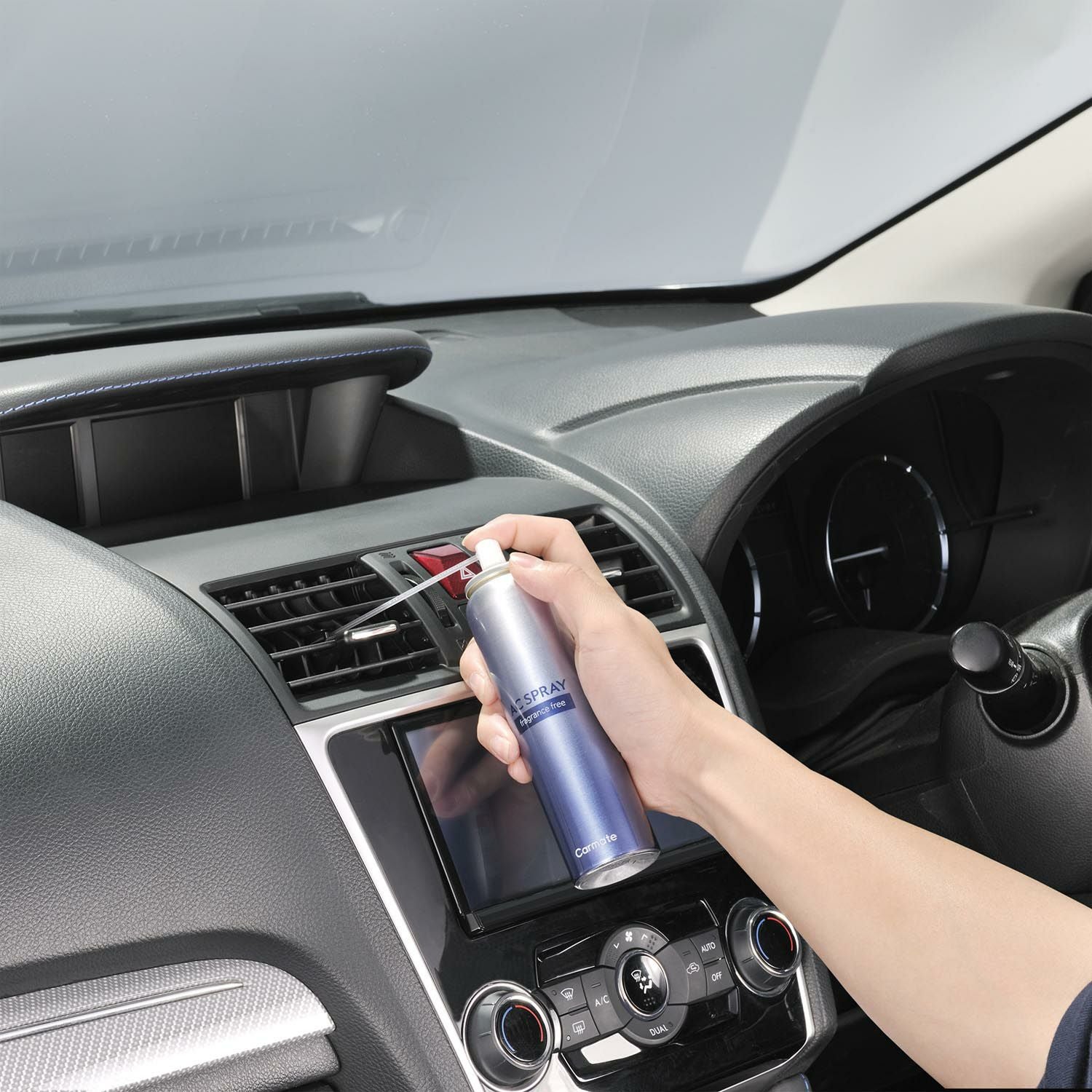 D254 超強力エアコンスプレー消臭 銀 エアコン臭用[無香] | カーメイト