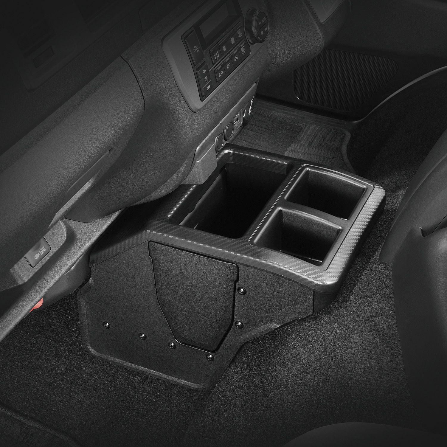 NZ594 コンソールボックス プレミアム ハイエース用 カーボン調