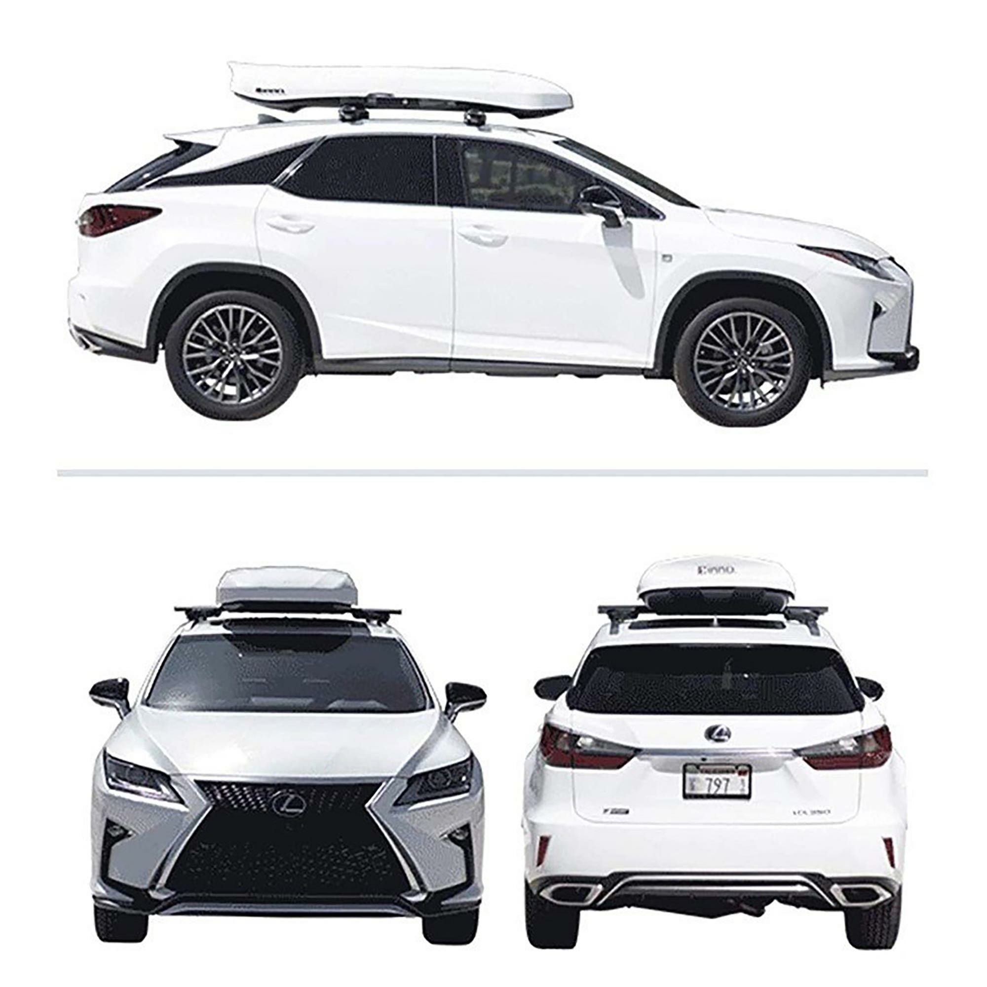 BRM660WH イノー ウェッジ 660 ホワイト ルーフボックス | カーメイト