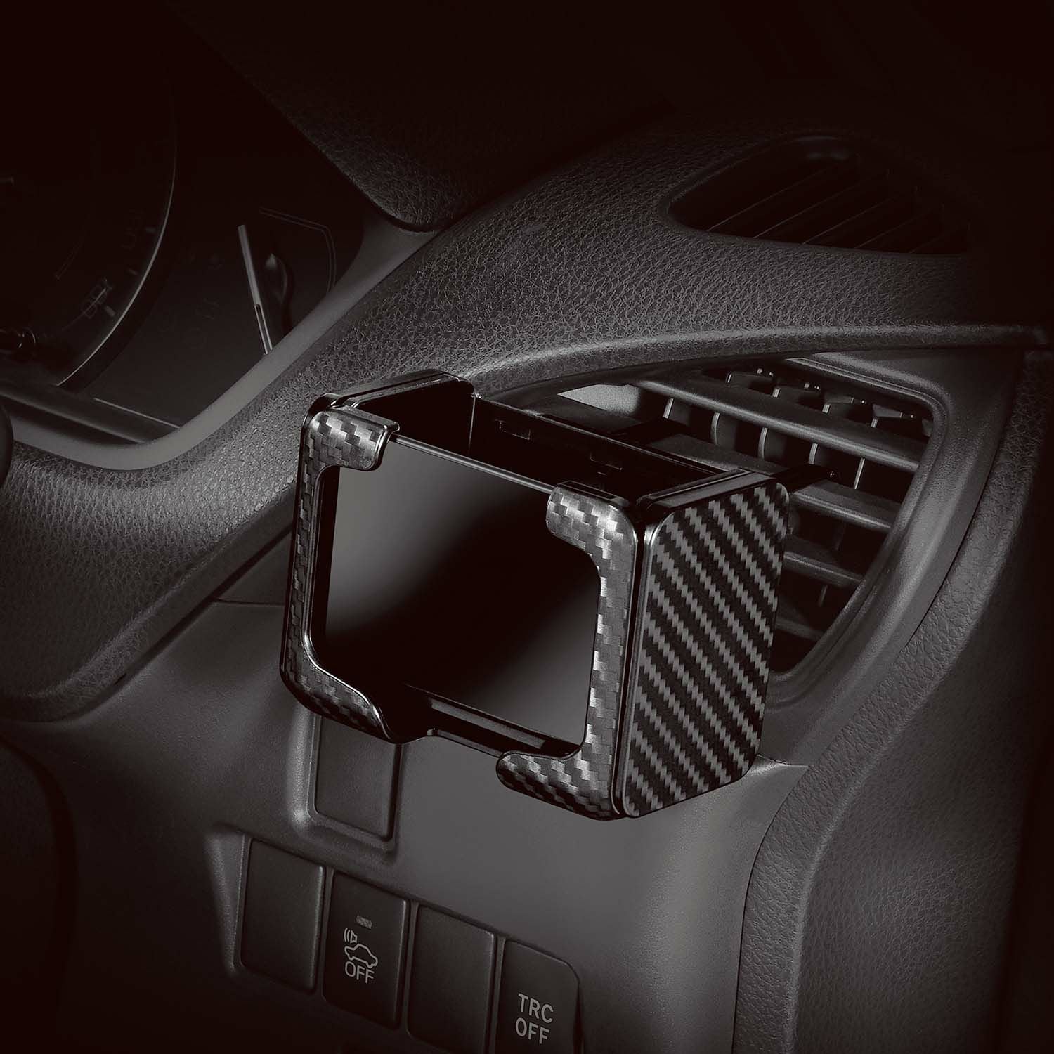 DZ547 ドリンクホルダー スマホタッチ2 カーボン調 BLACK EDITION