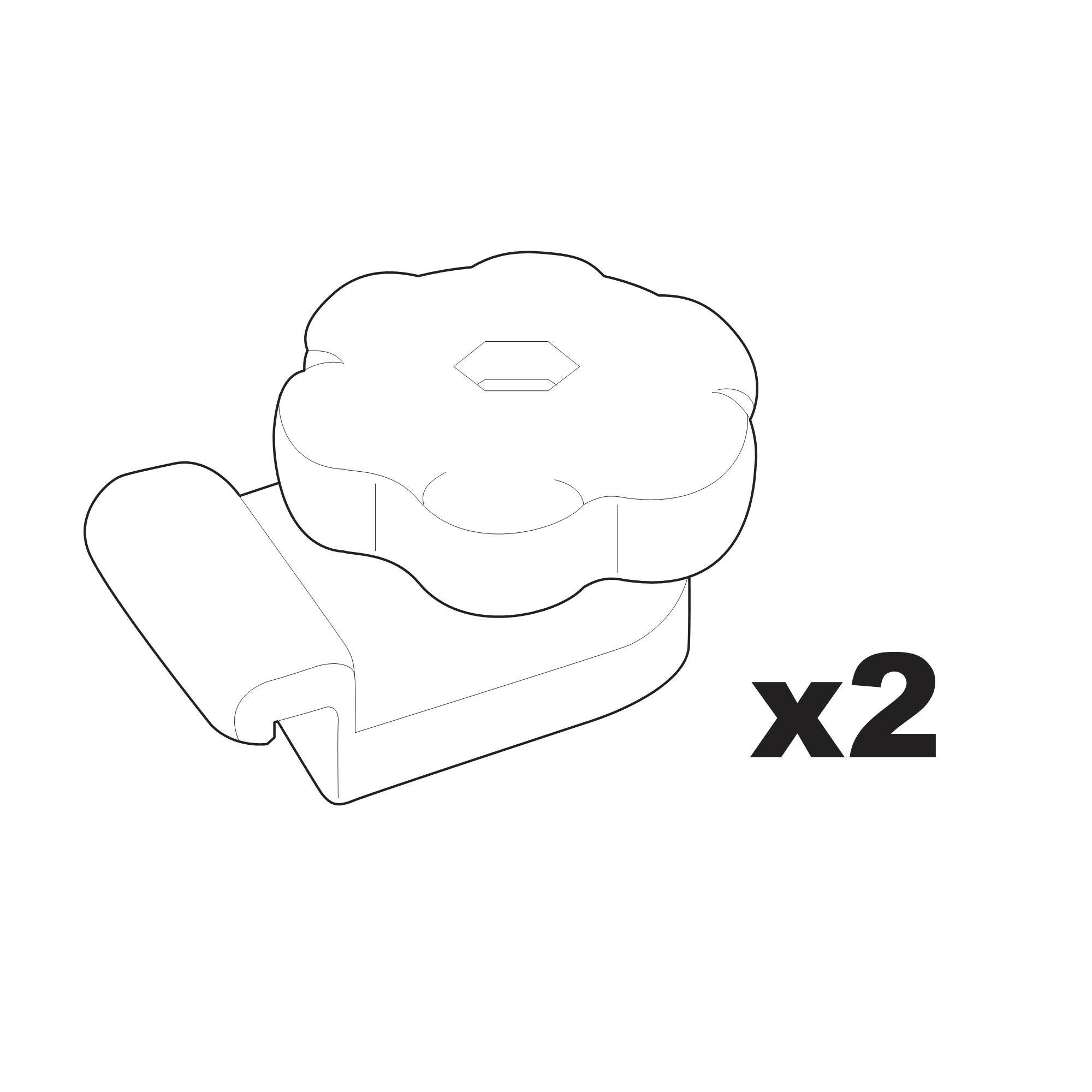 ZSP91 クリップセット(2ヶ1組) IF14/IF16/IF17/IF18用 補修パーツ