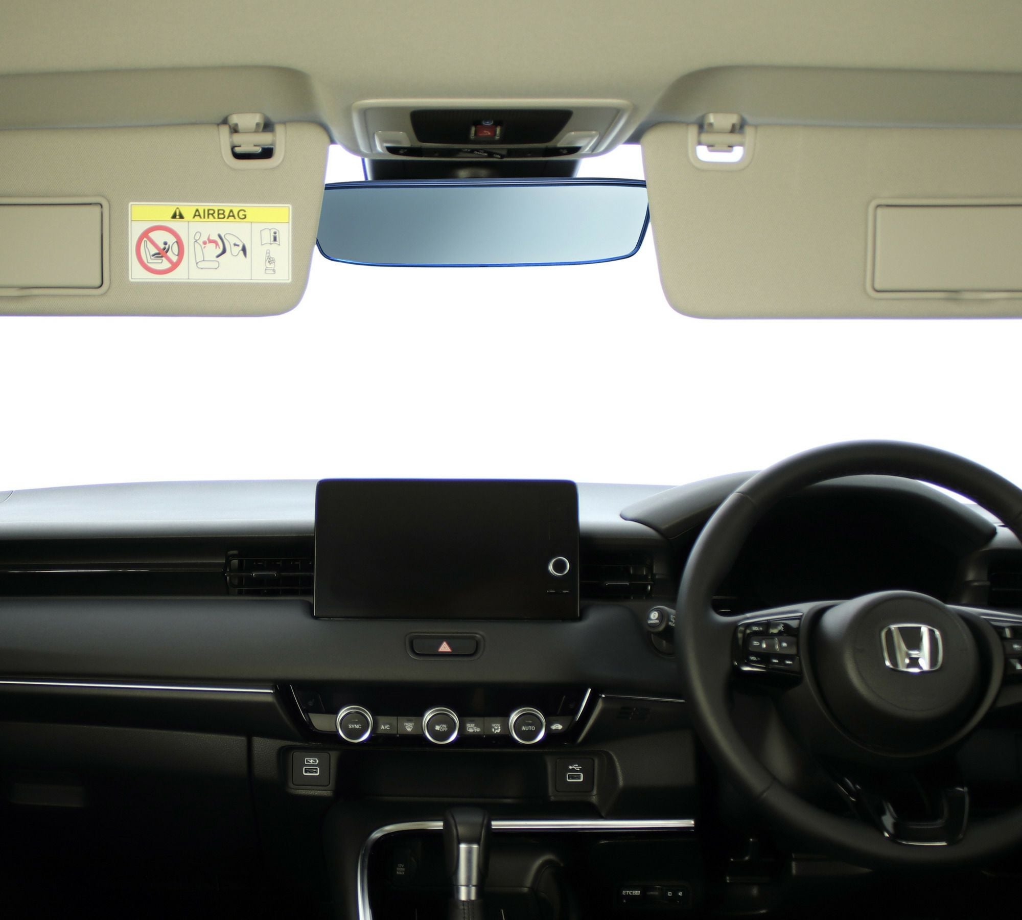 NZ818 ヴェゼル専用ワイドルームミラー ブルー鏡 (R80) | カーメイト