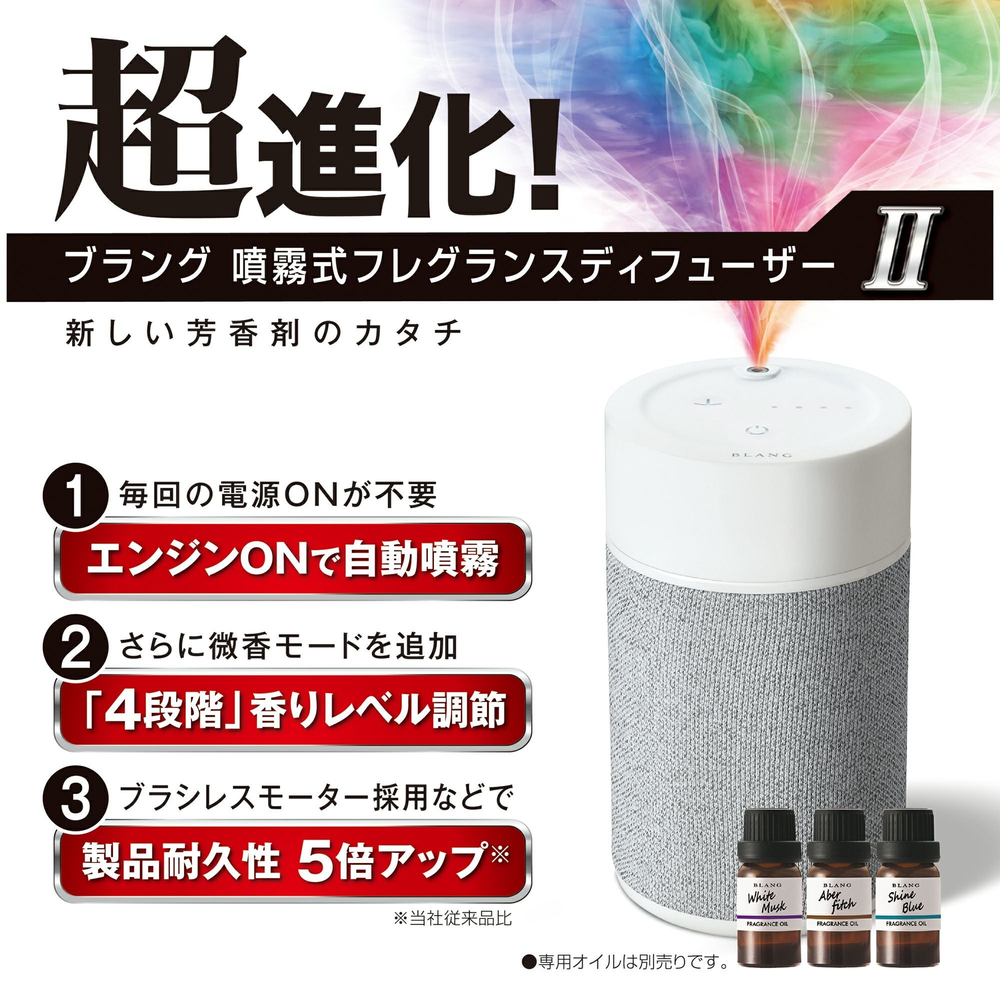 L10003 ブラング 噴霧式フレグランスディフューザー2 ライトグレー