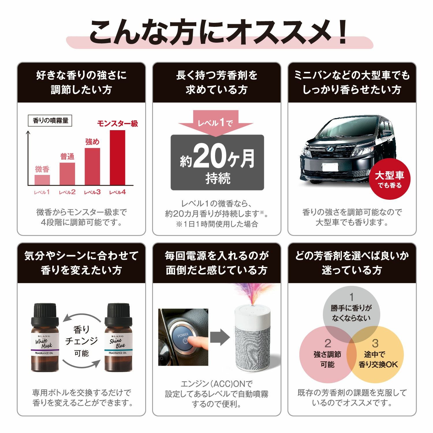 L10003 ブラング 噴霧式フレグランスディフューザー2 ライトグレー