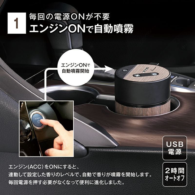 L10005 ルーノ 噴霧式フレグランスディフューザー | カーメイト 公式