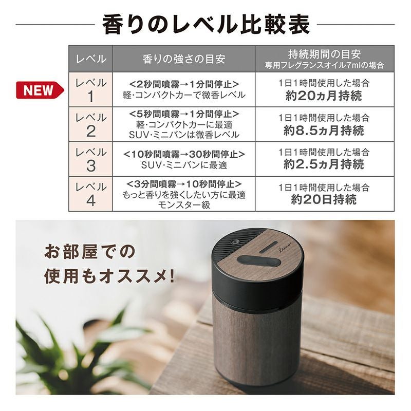 新品！　カーメイト　L10005 ルーノ 噴霧式　ディフューザー ブラウン L10005 ルーノ 噴霧式フレグランスディフューザー | カーメイト 公式