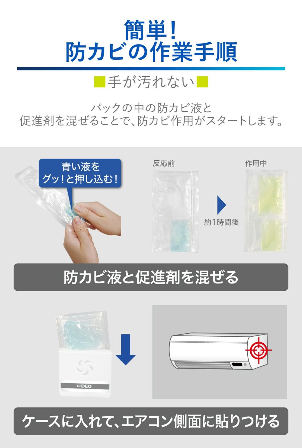 DSD22 ドクターデオ 常設タイプ 部屋のエアコン用 リフィル 無香