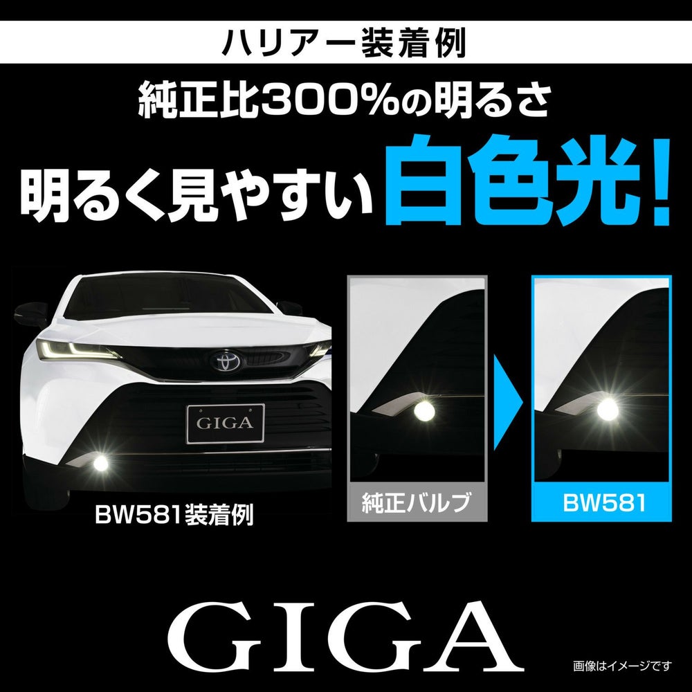 カーメイト LED BW581 GIGA LEDフォグバルブ S2800GS 6000K 2800lm ギガ