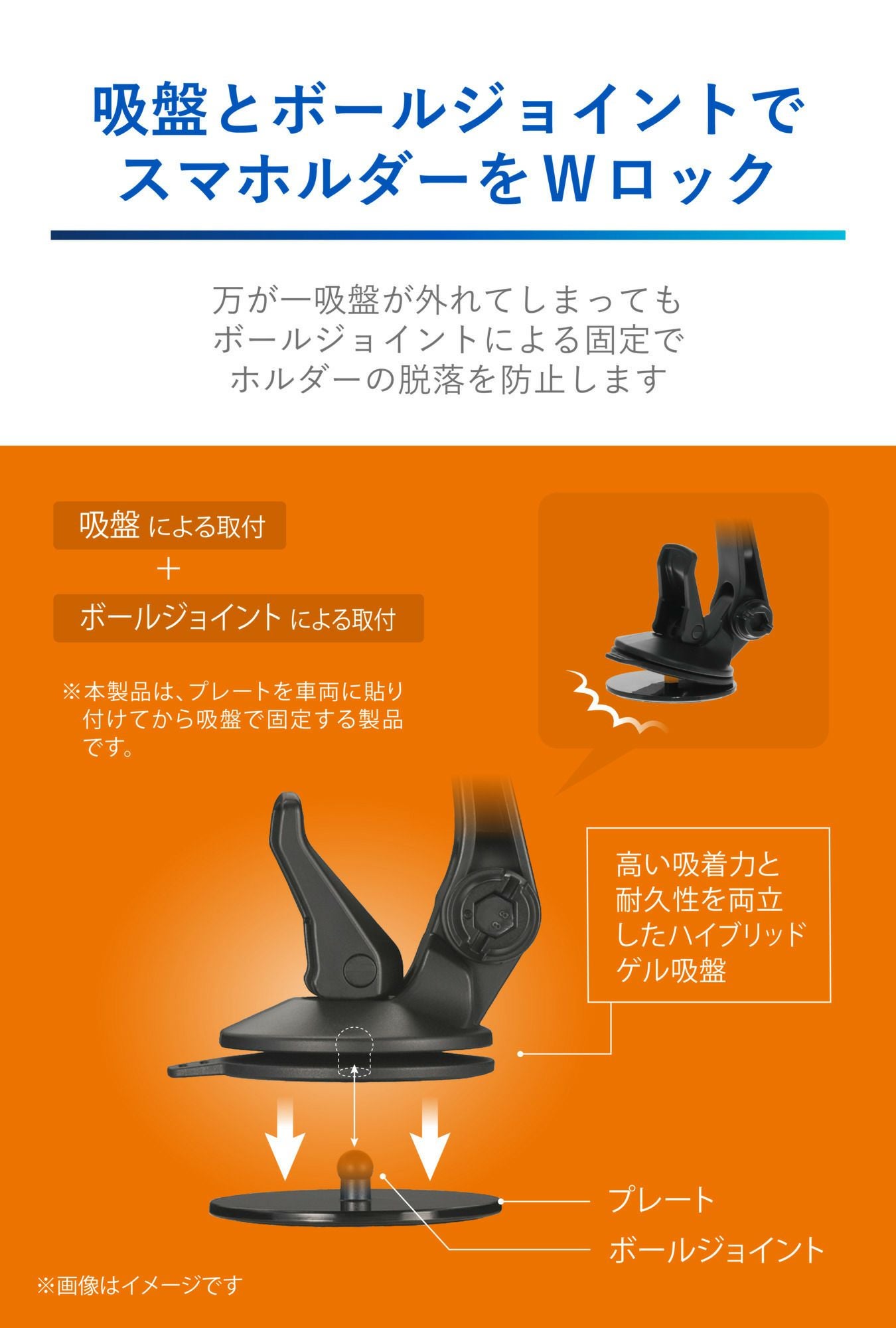 SA32 スマホルダー 吸盤SS ウィングキャッチ レッド | カーメイト 公式