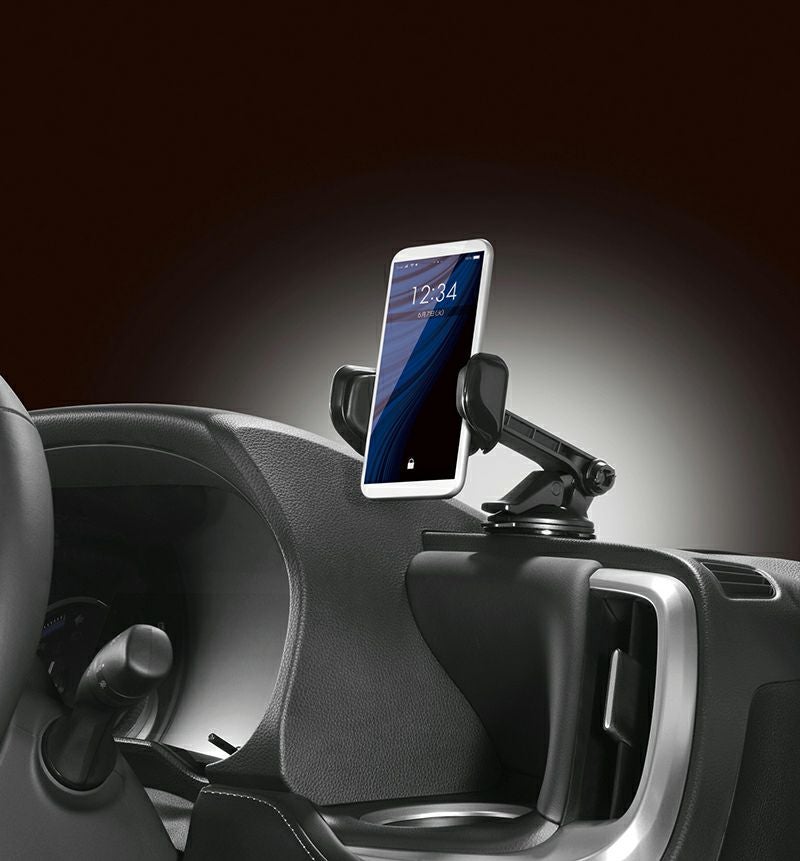 SA33 スマホルダー 吸盤SS ロングアーム クイック ブラック