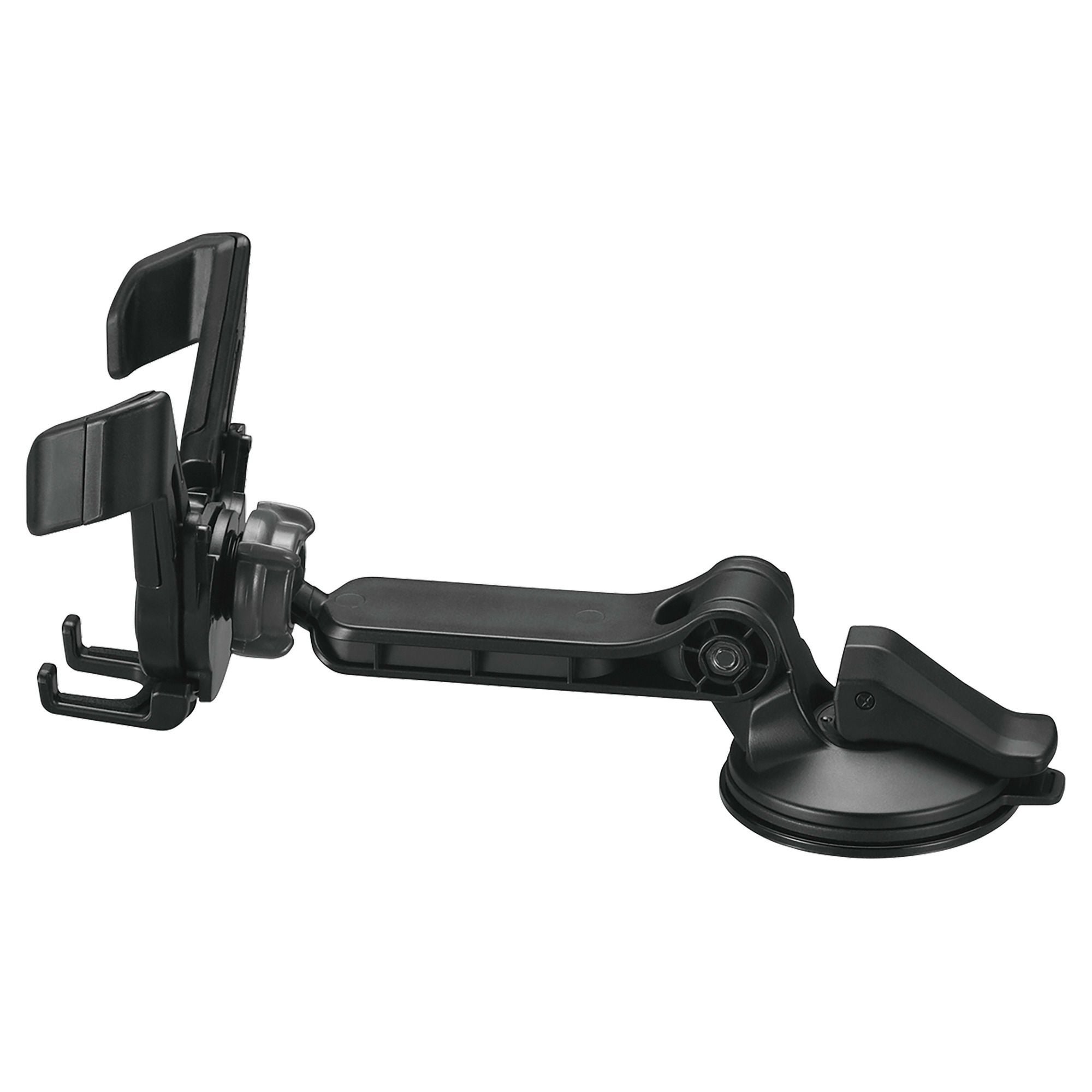 SA34 スマホルダー 吸盤SS ロングアーム ウィングキャッチ ブラック