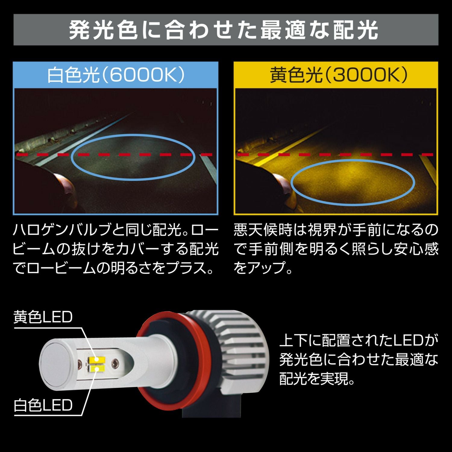 BW5161 GIGA LEDフォグバルブ F3500D | カーメイト 公式オンライン