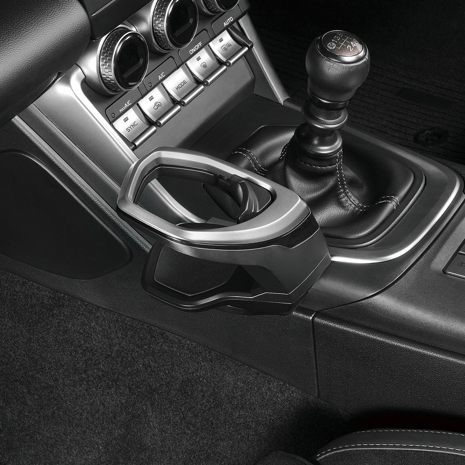 NZ835 GR86/BRZ専用ドリンクホルダー コンソール取り付け シルバー