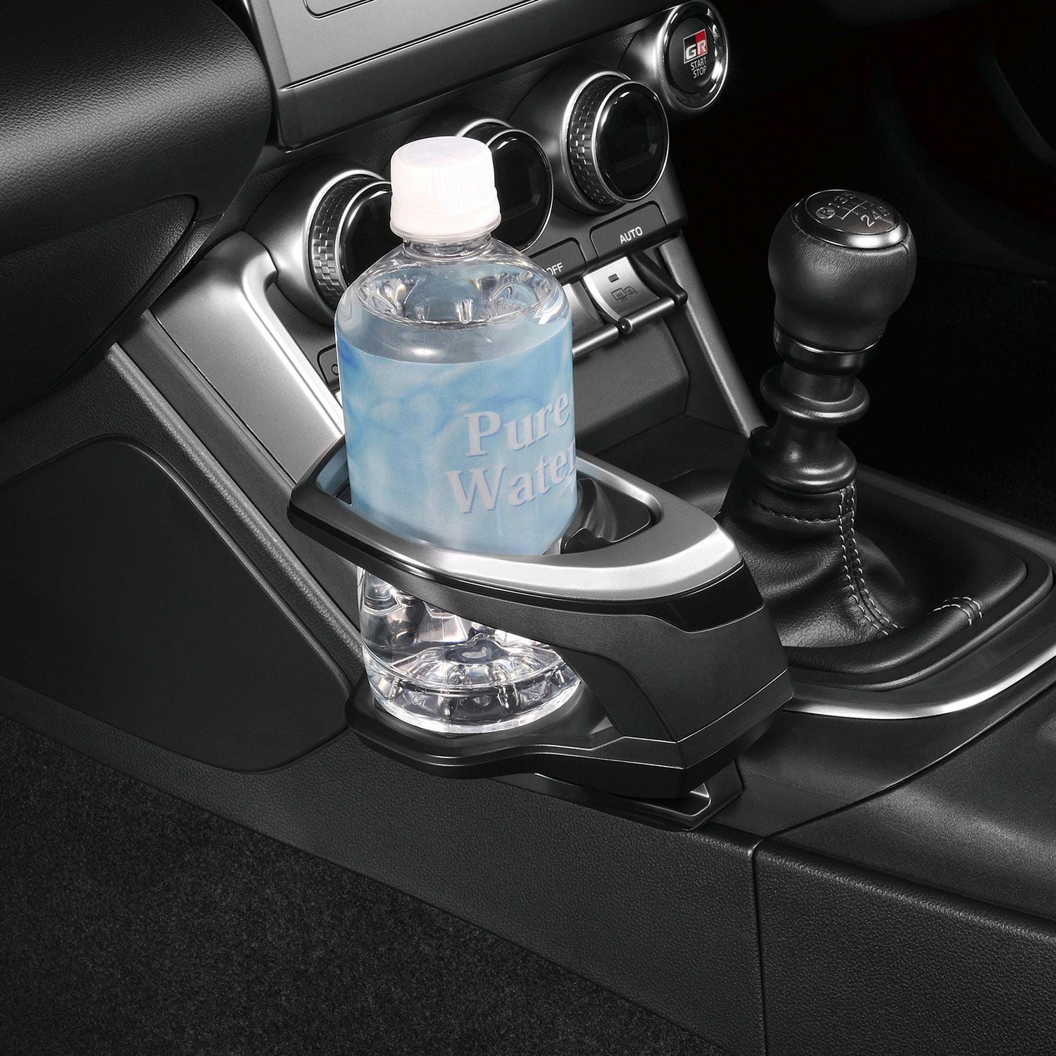 NZ835 GR86/BRZ専用ドリンクホルダー コンソール取り付け シルバー