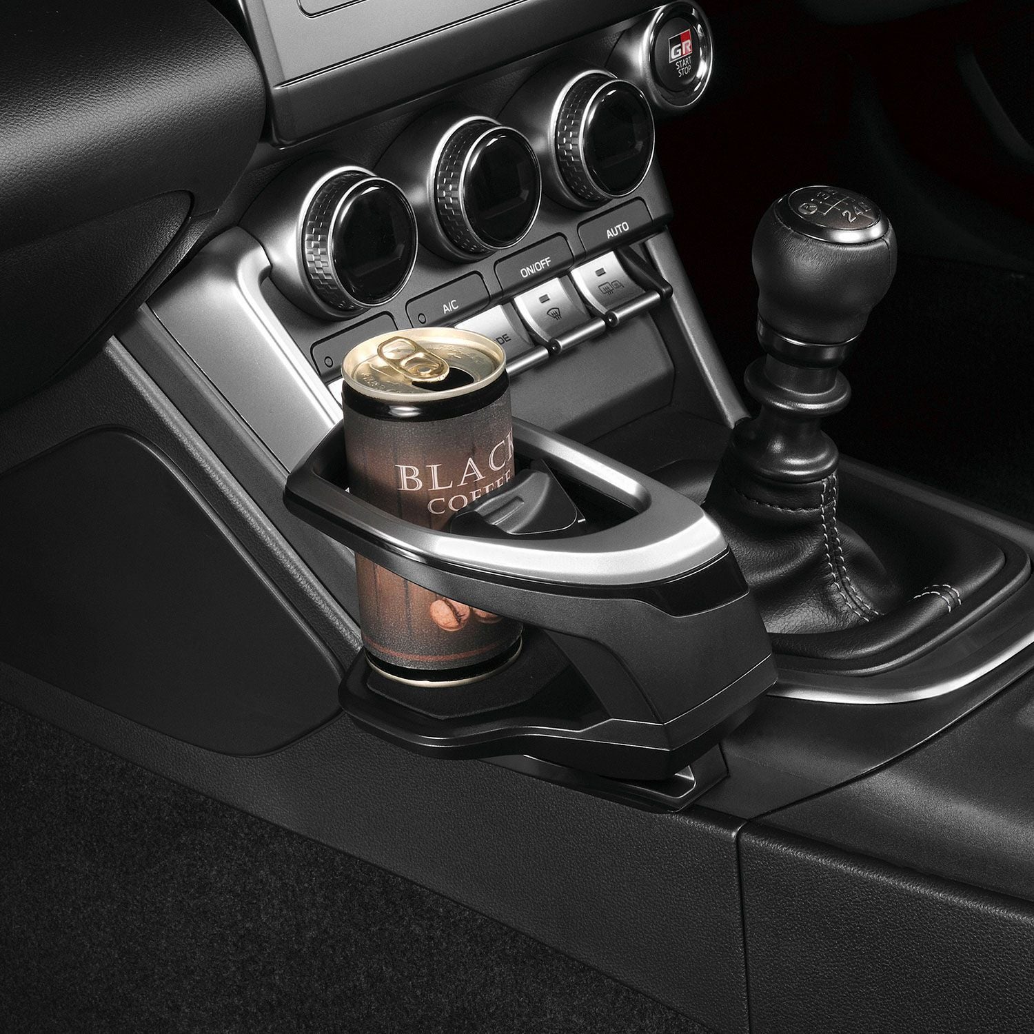 NZ835 GR86/BRZ専用ドリンクホルダー コンソール取り付け シルバー