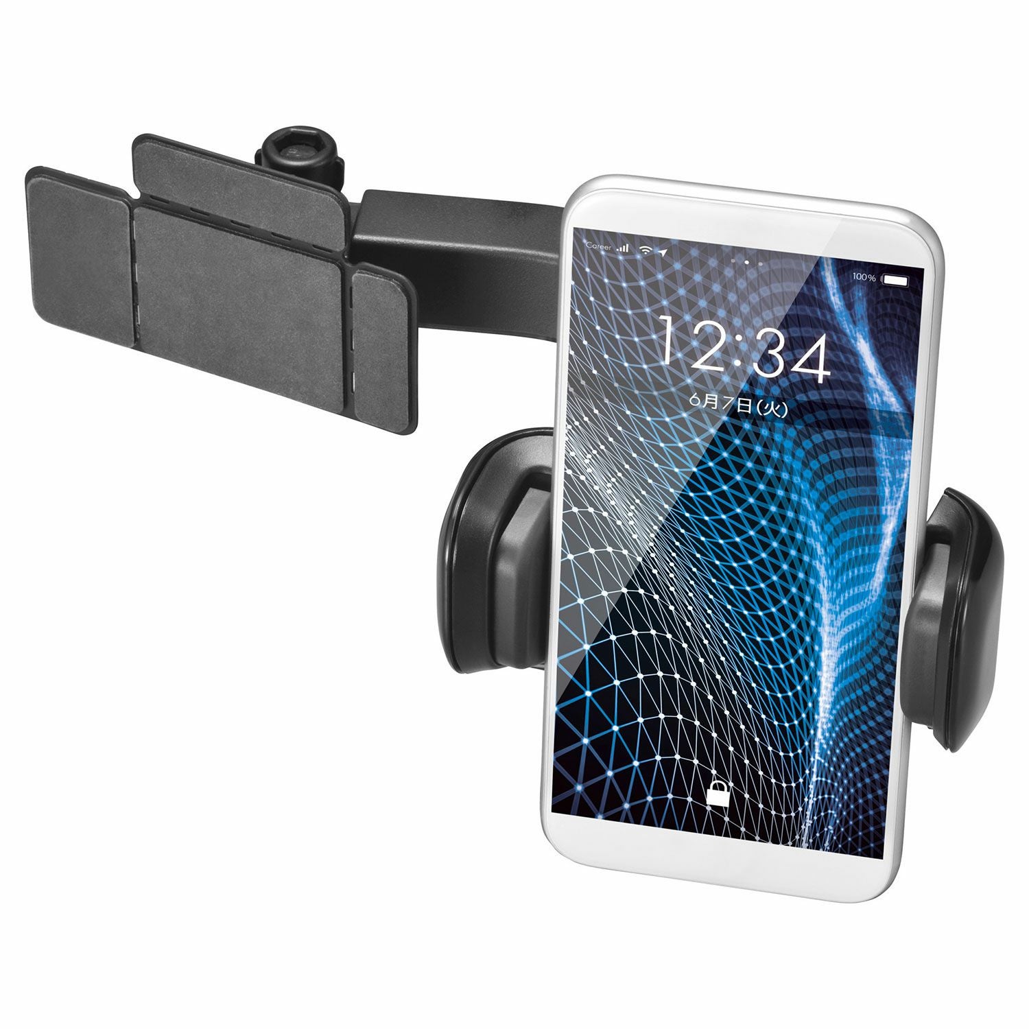 スマートフォン置き SA35 スマホルダー ディスプレイオーディオ貼り付け クイック ブラック