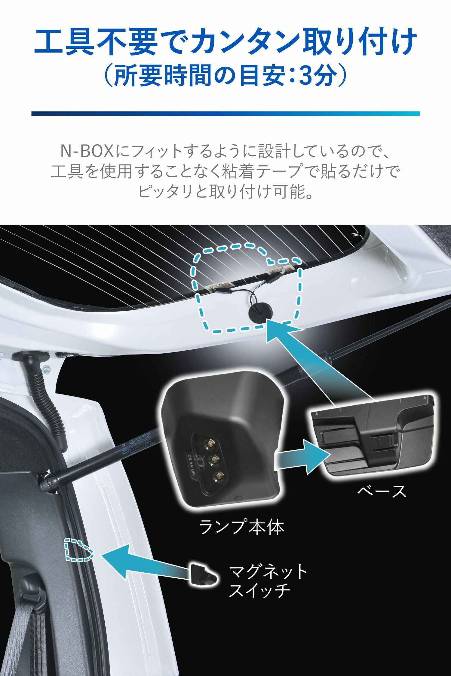 NZ865 N-BOX専用 ラゲッジランプ | カーメイト 公式オンラインストア本店
