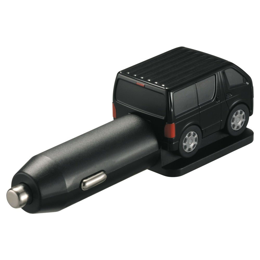 カーメイト NZ889 クルマ型USBチャージャー ハイエース ブラック