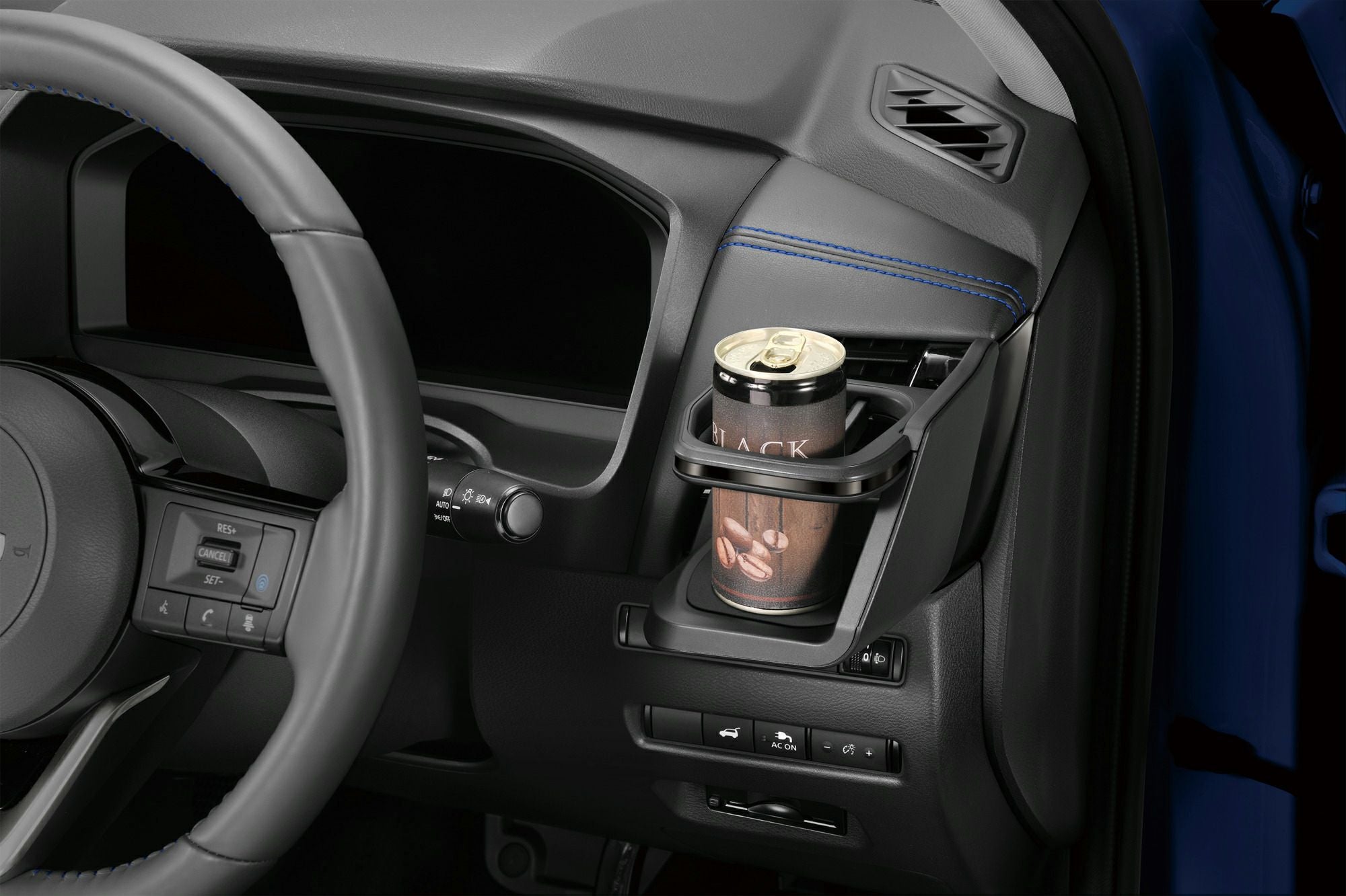 NZ856 エクストレイル専用ドリンクホルダー 運転席用 ダーククロム調