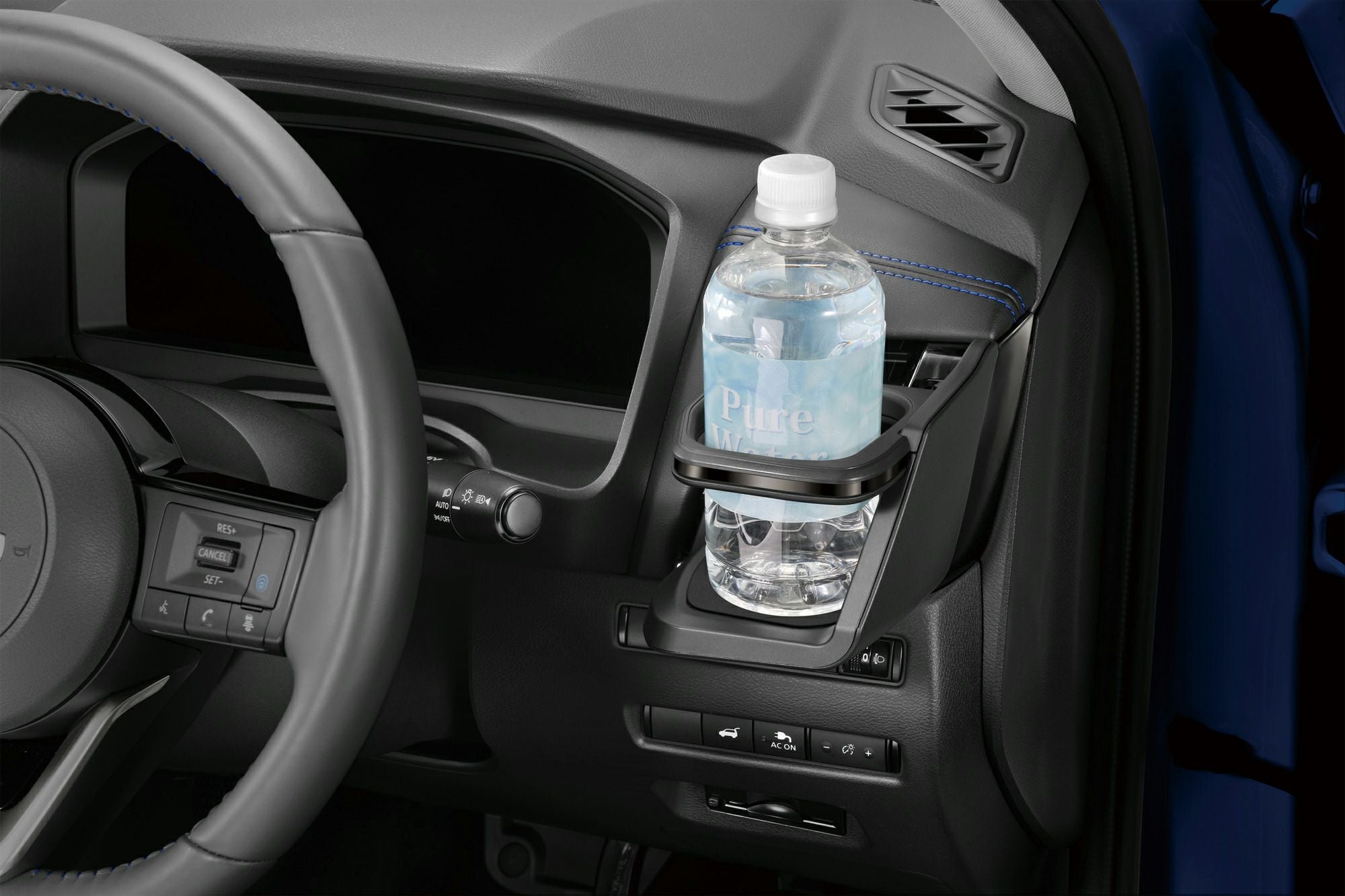 NZ856 エクストレイル専用ドリンクホルダー 運転席用 ダーククロム調