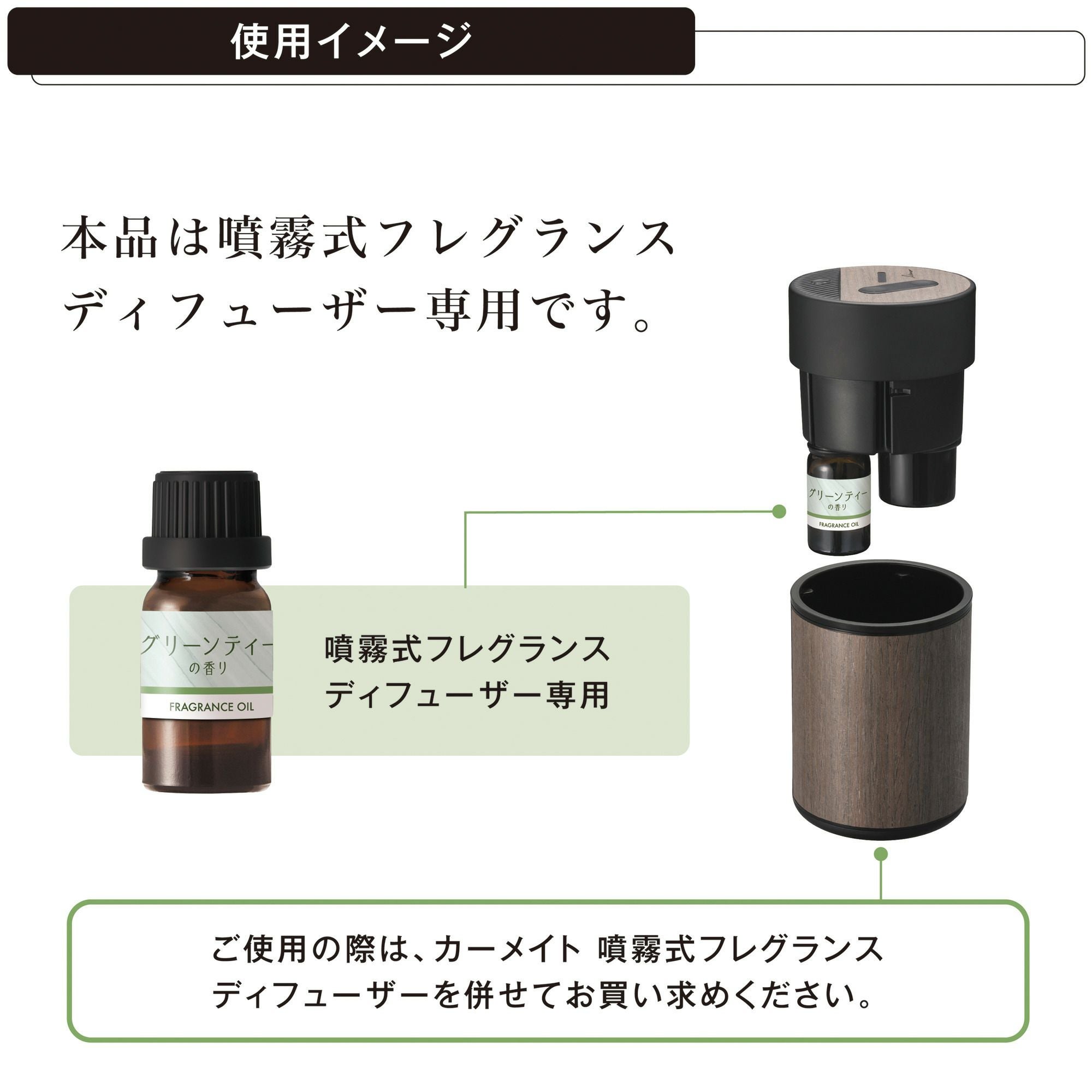 L10080 噴霧式ディフューザー専用オイル 季節の香り グリーンティーの