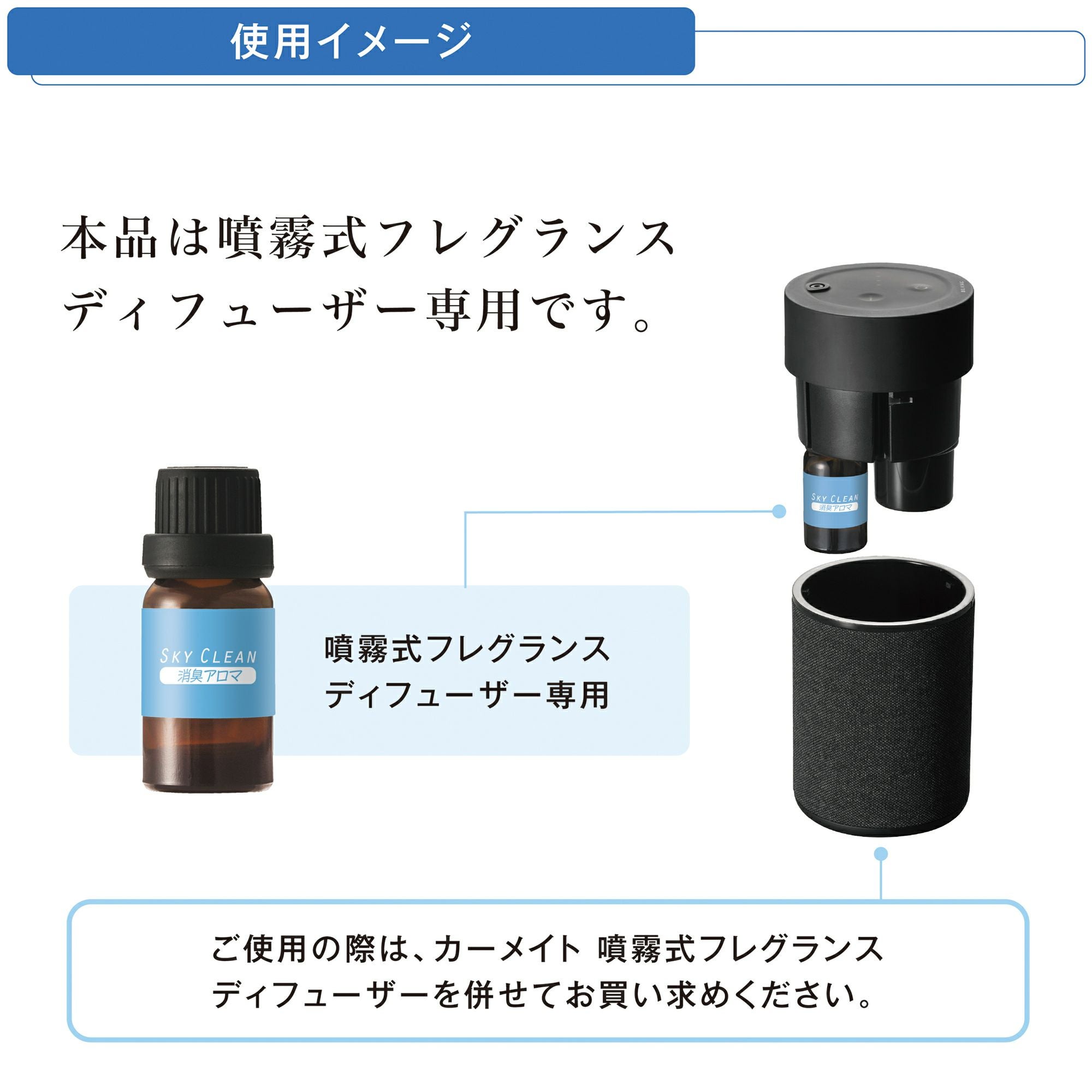 L10083 噴霧式ディフューザー専用オイル 消臭アロマ スカイクリーン