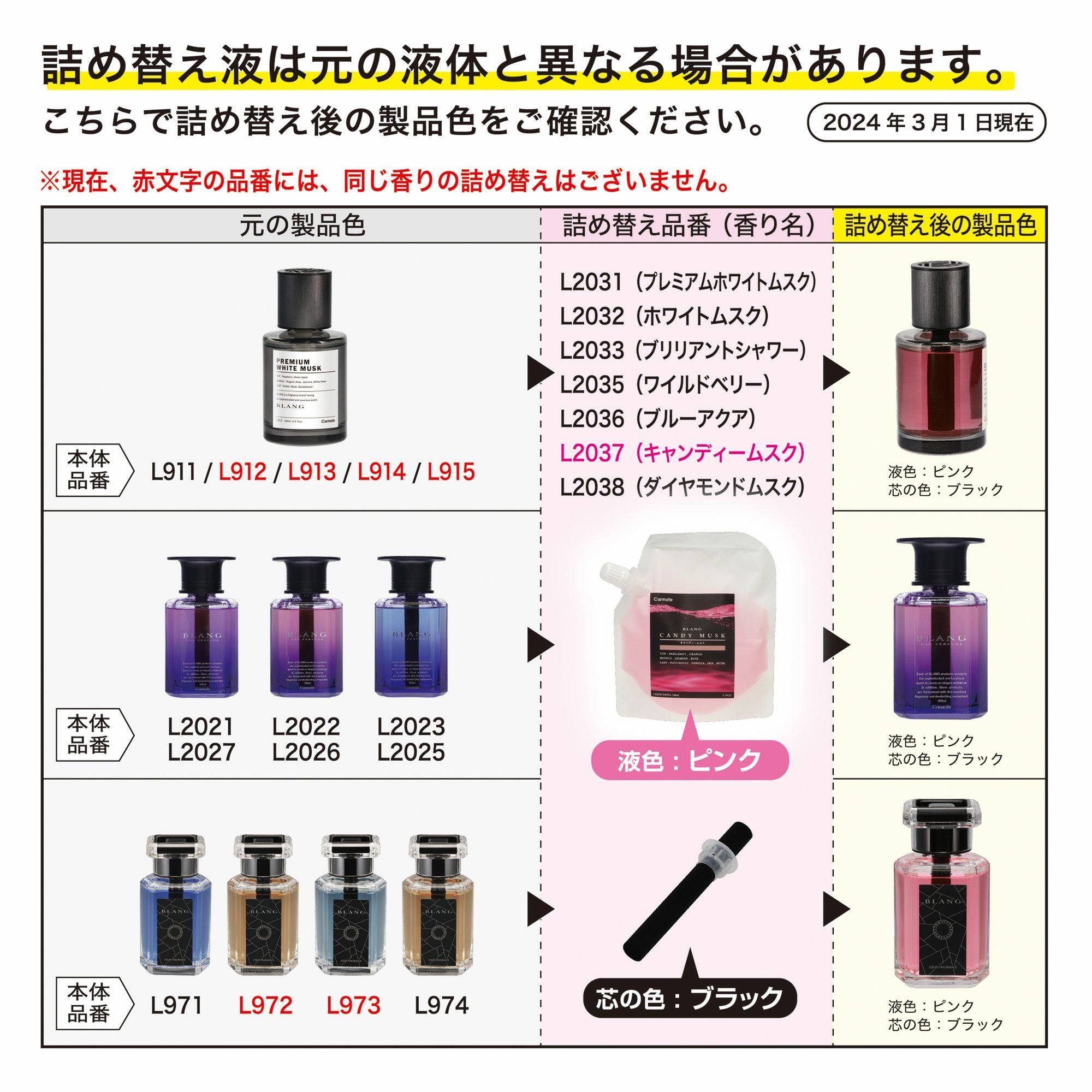 L2037 ブラング リキッド 詰め替え160ml キャンディムスク