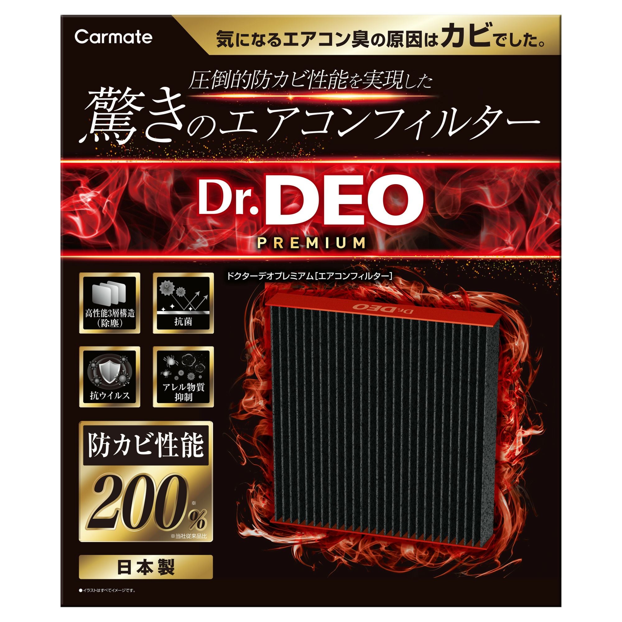 ①【未開封】CDARVAC01 エアベントフィルター '01Elix/'96 DF-N01 ドクターデオプレミアム エアコンフィルター ニッサン用01
