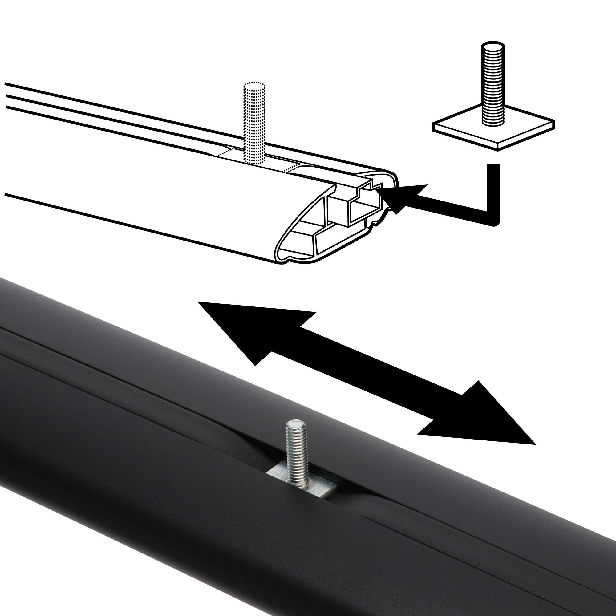 INNO XB123BK エアロベースバー 長さ1300mm/2本セット XB123BK エアロベースバー | カーメイト 公式オンラインストア本店
