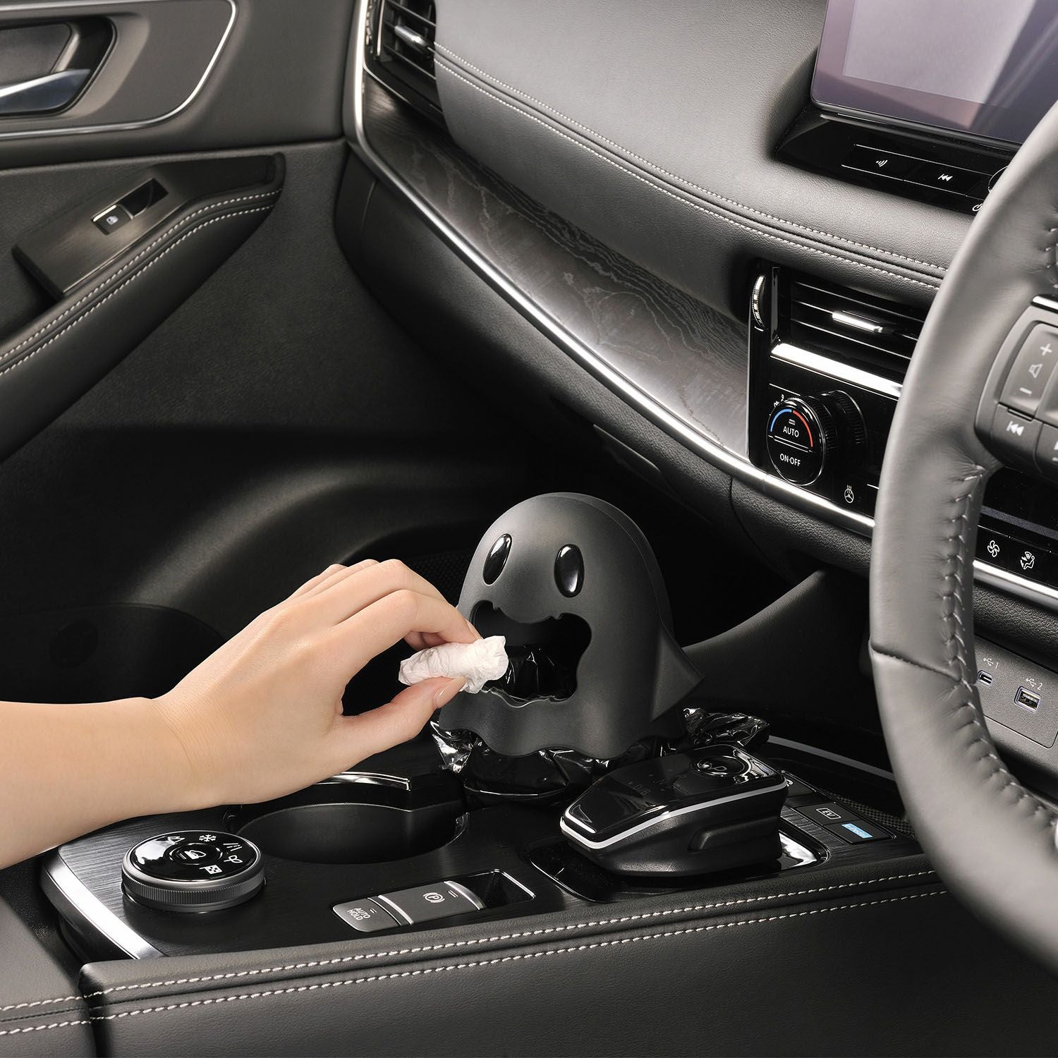 DZ606 おばけゴミ箱 ブラック | カーメイト 公式オンラインストア本店