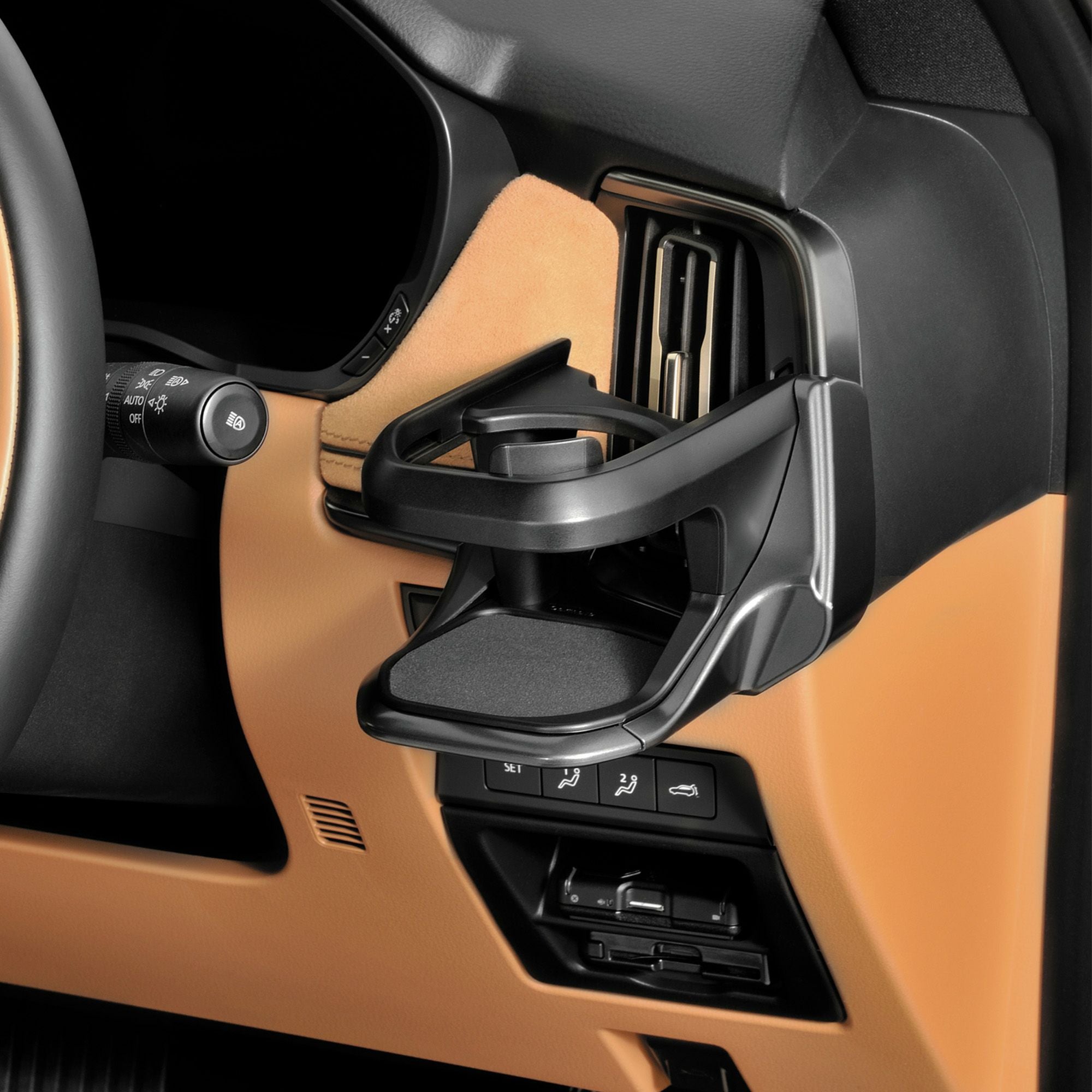 NZ891 CX-60専用ドリンクホルダー 運転席用 ガンメタリック