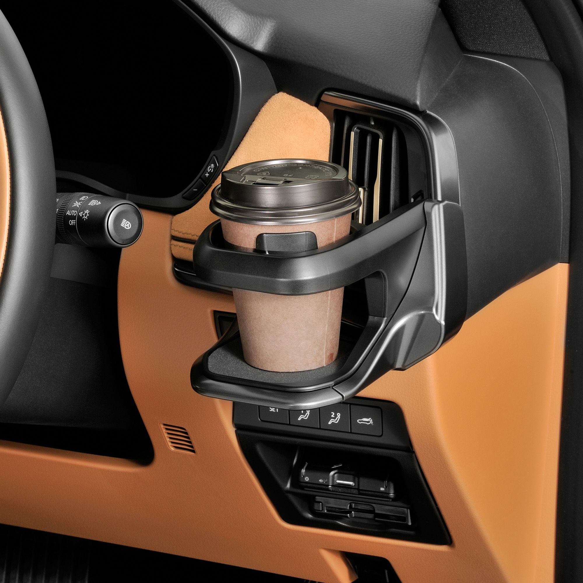 NZ891 CX-60専用ドリンクホルダー 運転席用 ガンメタリック