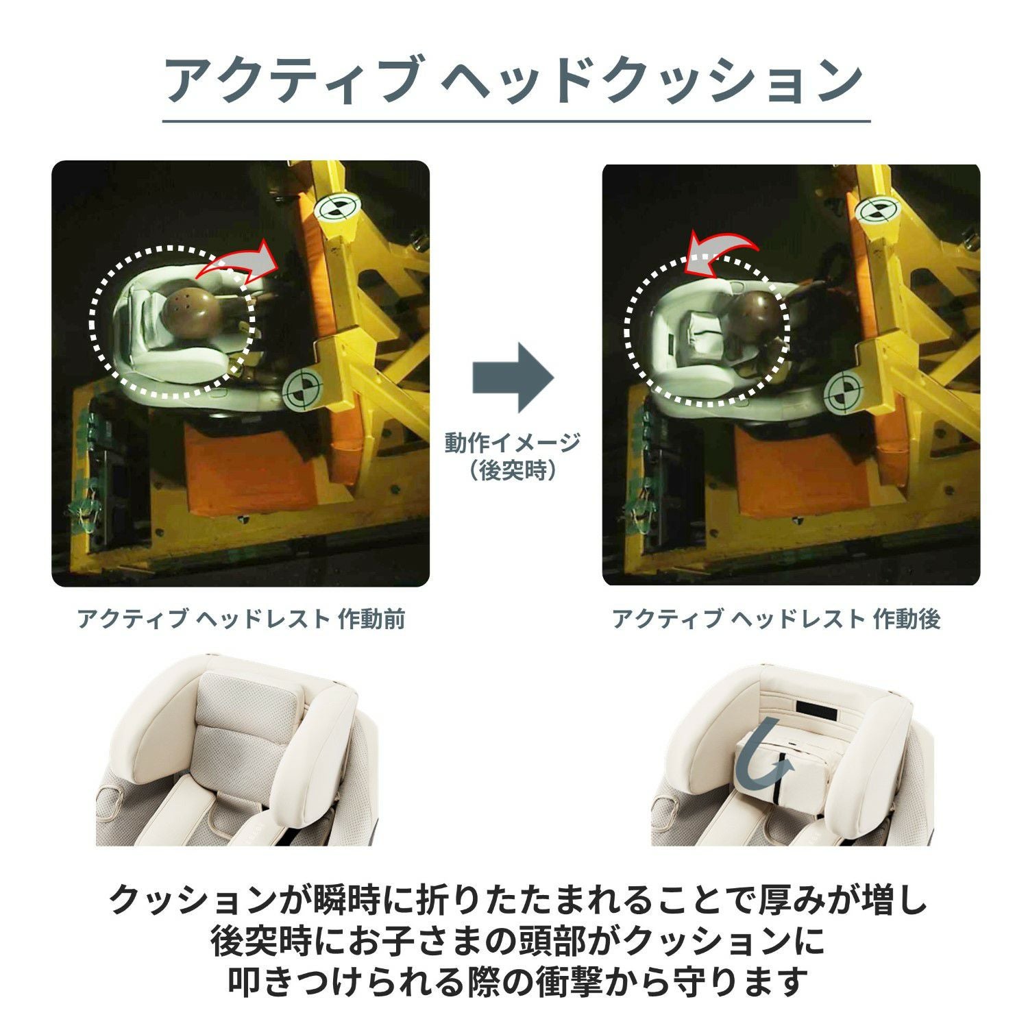 BF511A エールベベ・クルットスライド F オフホワイト | カーメイト
