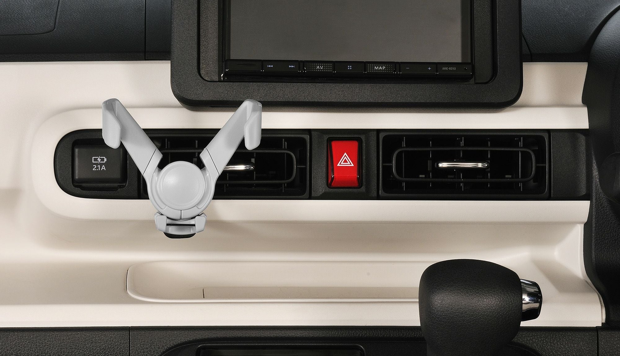 SA41 スマホルダー ウィングキャッチ エアコン取り付け アッシュグレー