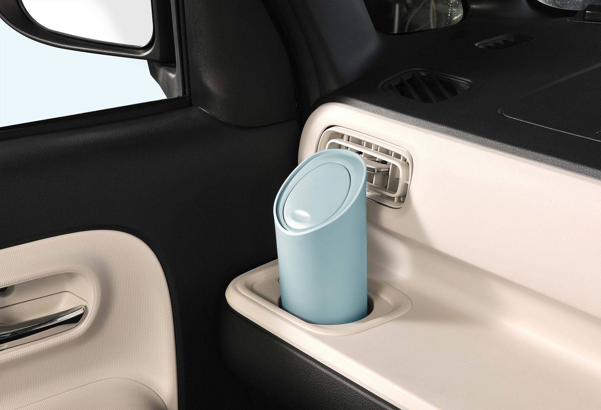 DZ608 ソフトゴミ箱 スラッシュボトル S フォグブルー | カーメイト