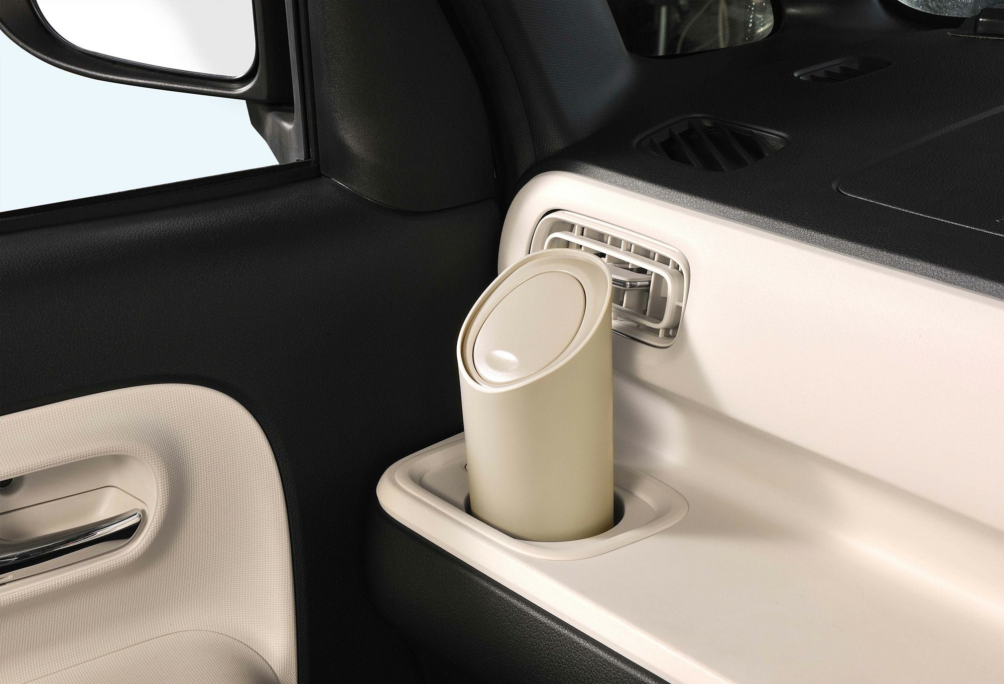 DZ609 ソフトゴミ箱 スラッシュボトル S サンドベージュ | カーメイト