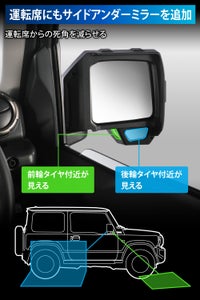 ジムニー アクセサリージムニー専用 カーメイト NZ874K ジムニー専用 ドアミラーカバー  ジムニー JB64 ジムニーシエラ JB74 カスタム ドレスアップパーツ suzuki jimny carmate  カーメイト