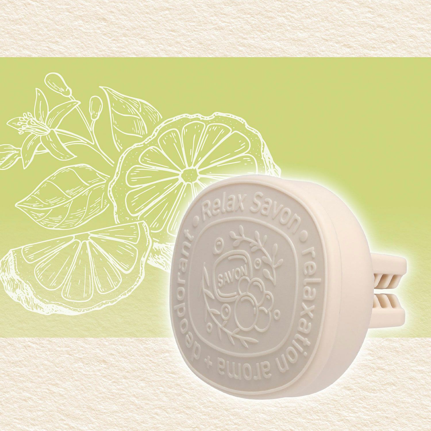 H1685 リラックスサボン クリップ ベルガモットサボン | カーメイト