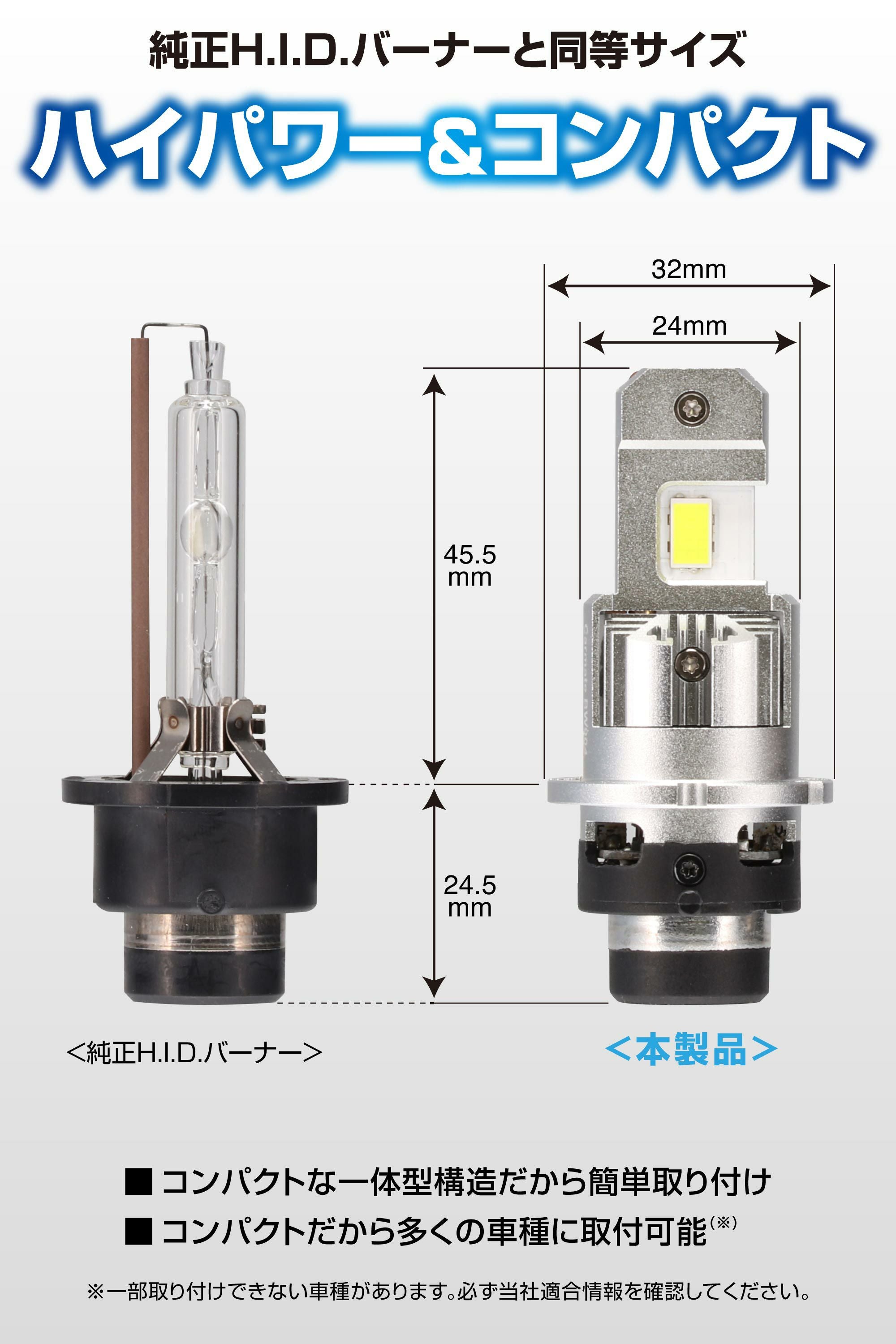 BW904 GIGA LEDヘッドバルブ D10 6000K D4S | カーメイト 公式