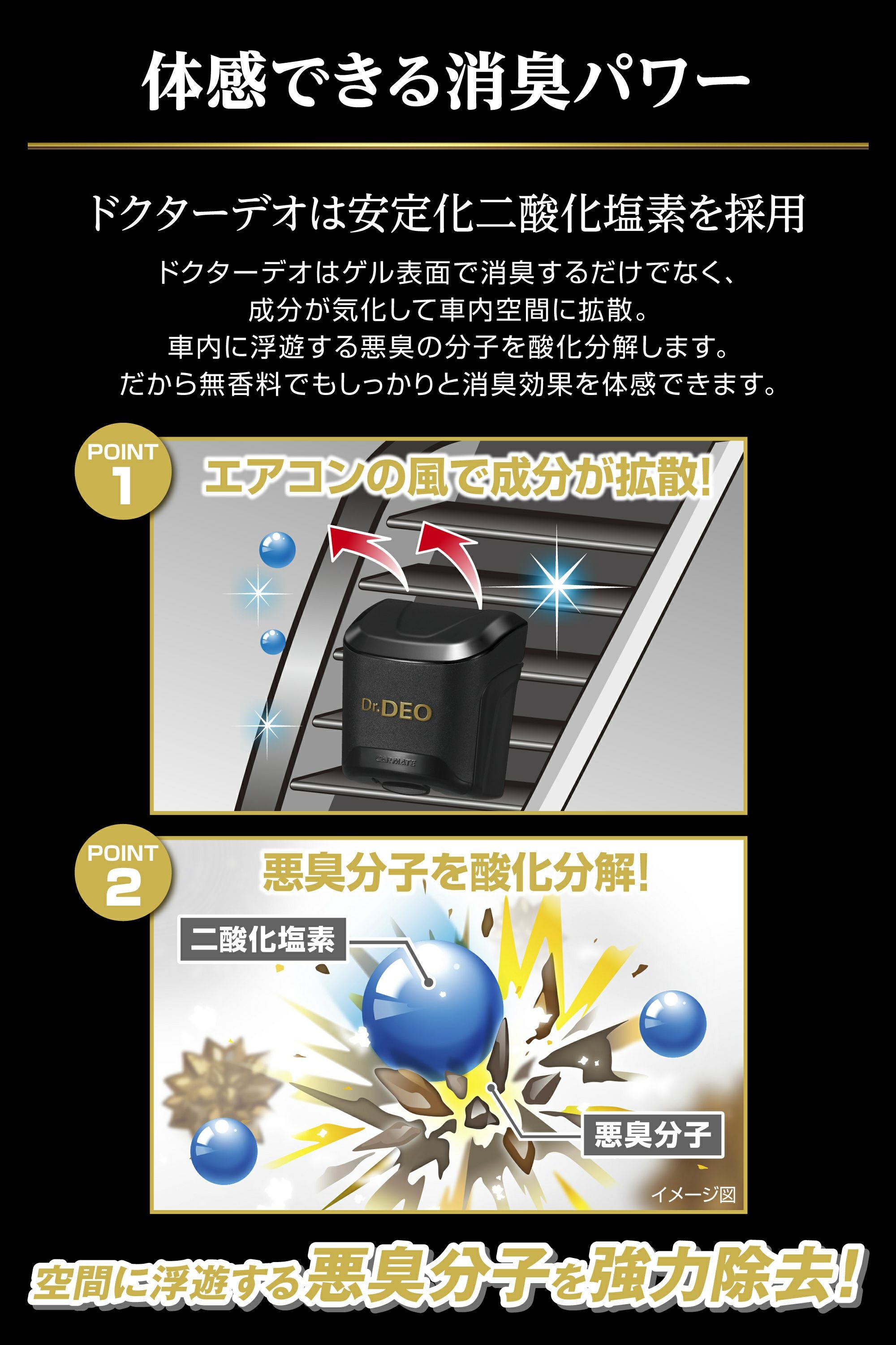 D272 ドクターデオ プレミアムゴールド エアコン取付タイプ 無香